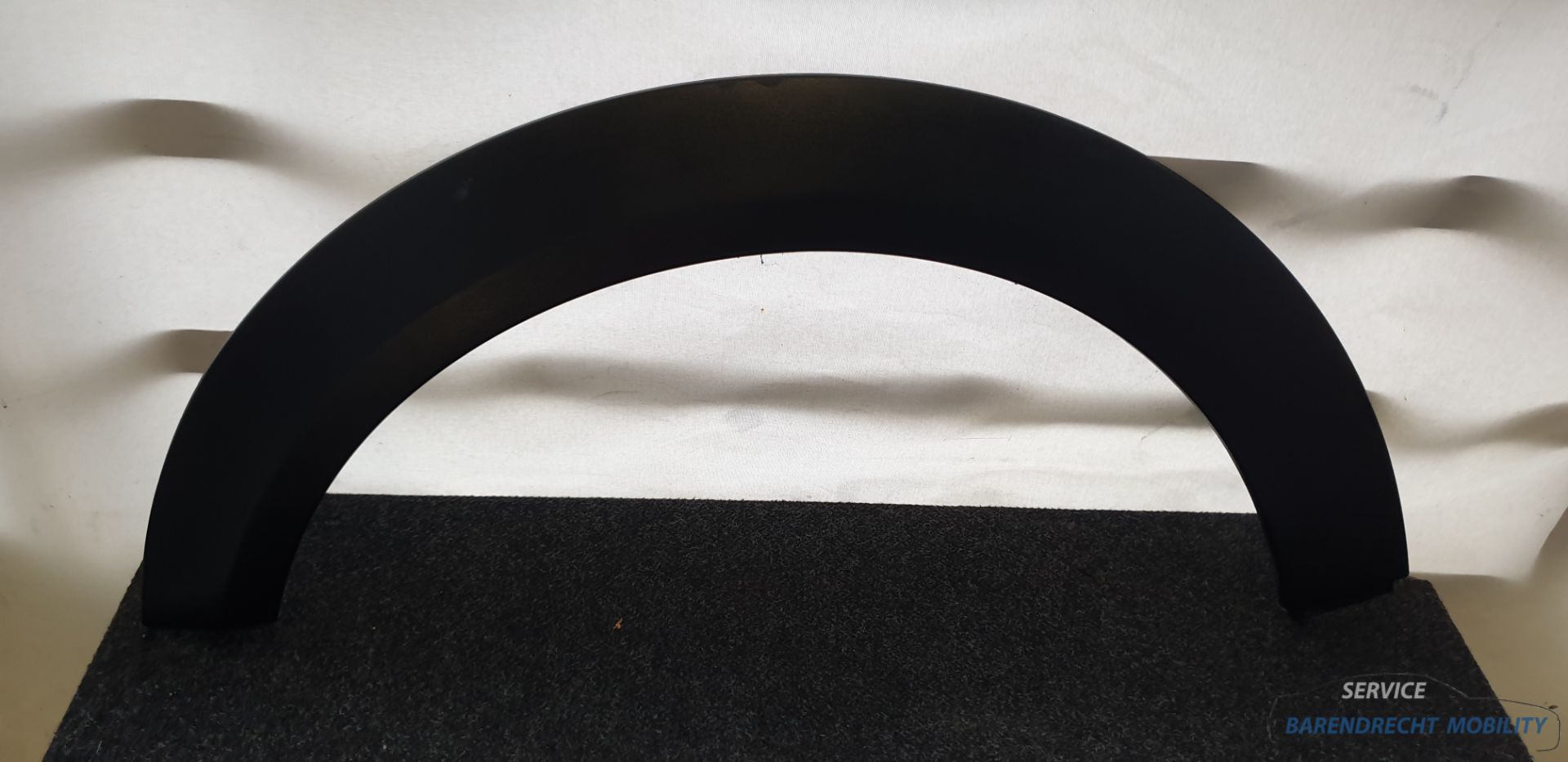 Spatbordrand Mini Cooper R56 R55 R57 spatbord verbreder 7157106 rechts achter RA zwart origineel gebruikt 2007 / 2014