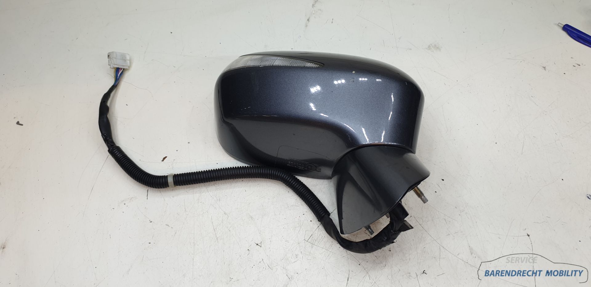 Buitenspiegel Honda Civic Hybride Sedan rechts grijs passagierskant origineel gebruikt 2005 / 2009