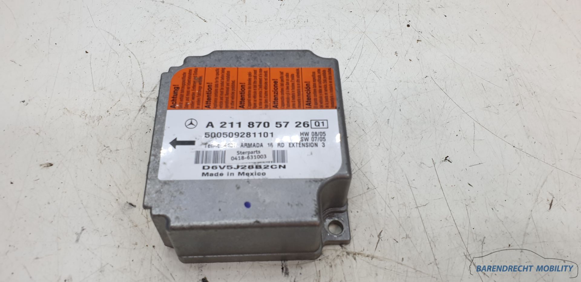 Airbagmodule E-klasse W211 Mercedes 2118705726 origineel gebruikt 2002 / 2009