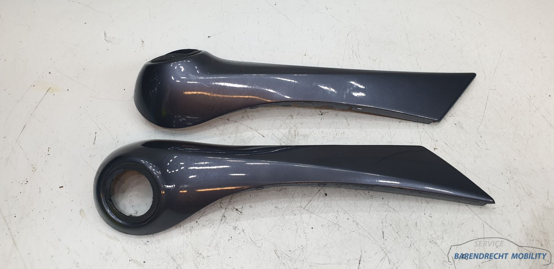 Handgreep binnenzijde Megane II Antraciet Renault 8200297158 origineel gebruikt 2003 / 2009