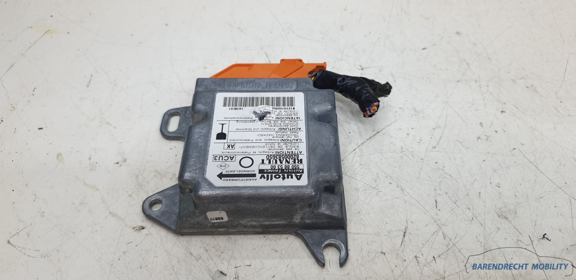Airbagmodule Twingo I module 8200058365 origineel gebruikt 1998 / 2007