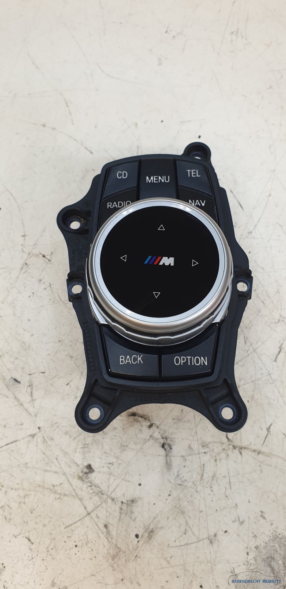 M logo Idrive knop bedieningspaneel BMW 3 serie E90 924943901 Origineel gebruikt 2009 / 2012