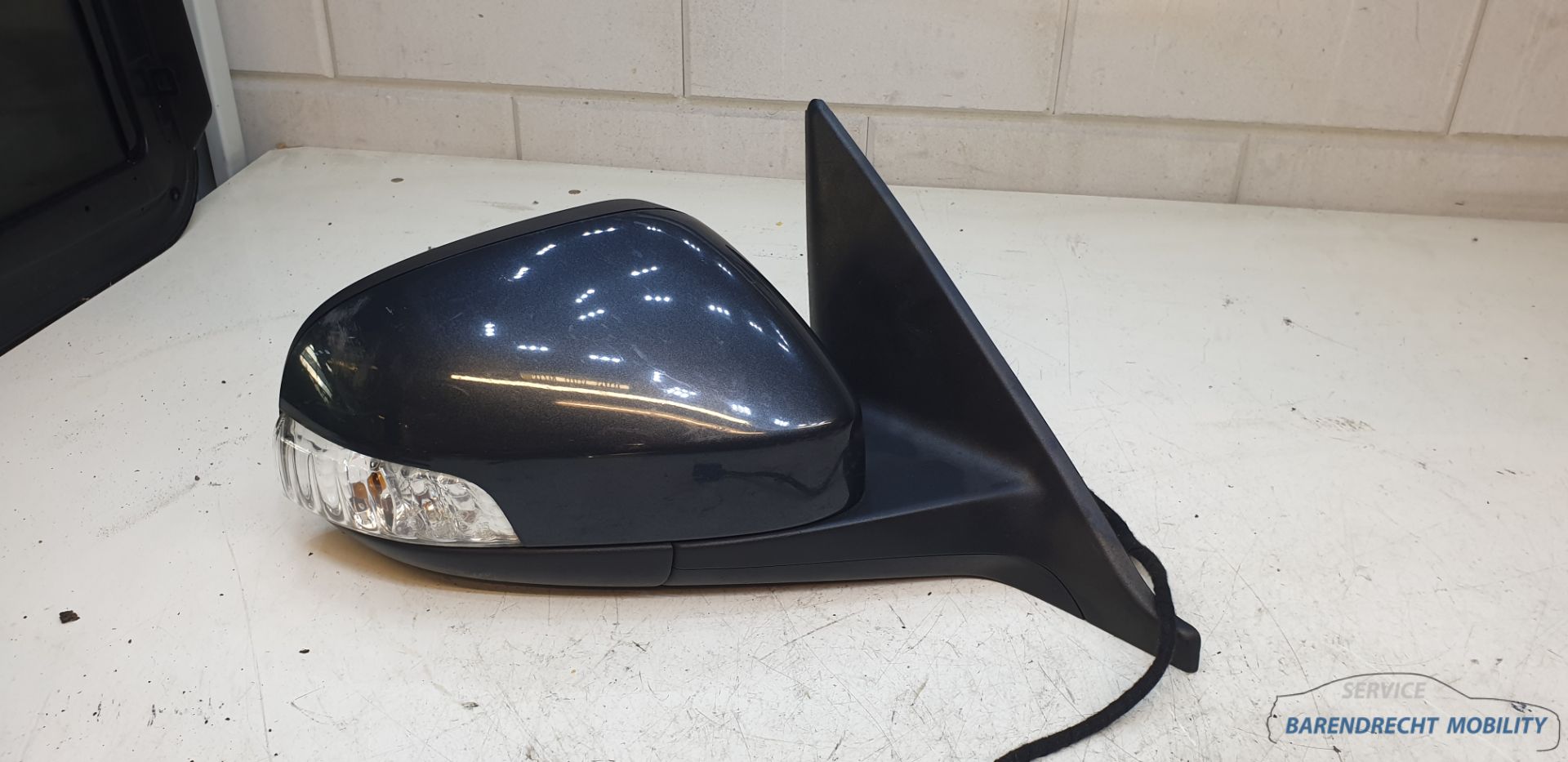 Rétroviseur extérieur droit pour Volvo V50 S40 facelift, 6 broches, côté passager, gris métallisé, d'origine, d'occasion (2007-2012)