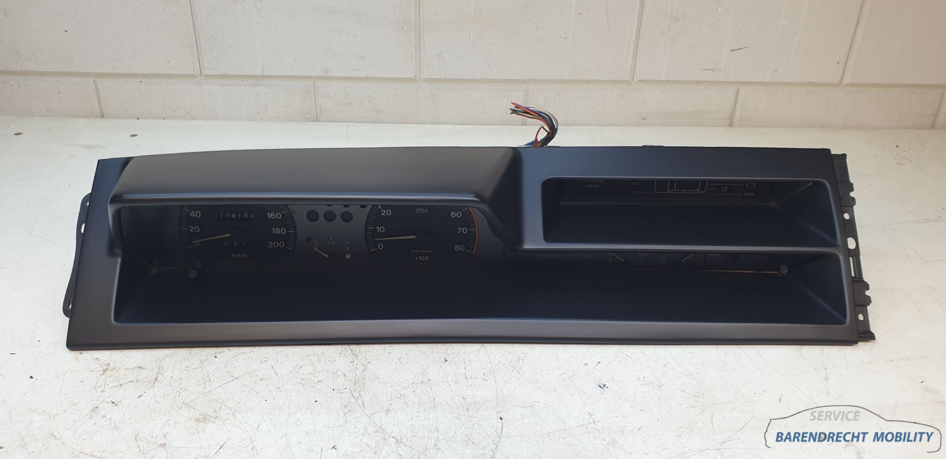 Kilometerteller Tipo 160 Fiat 6044560150A tellerunit tellerhuis origineel gebruikt 1987 / 1995