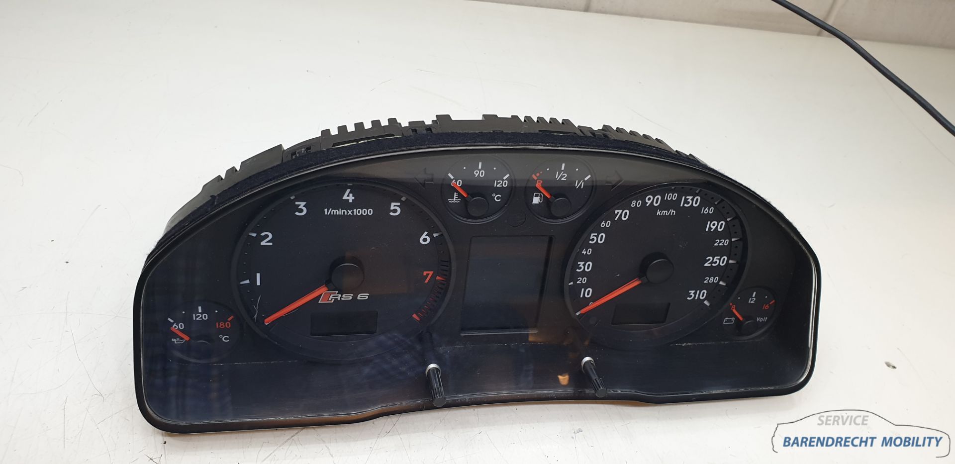 Kilometerteller RS6 C5 Audi tacho gauge 110080215 KMteller origineel gebruikt 1998 / 2004
