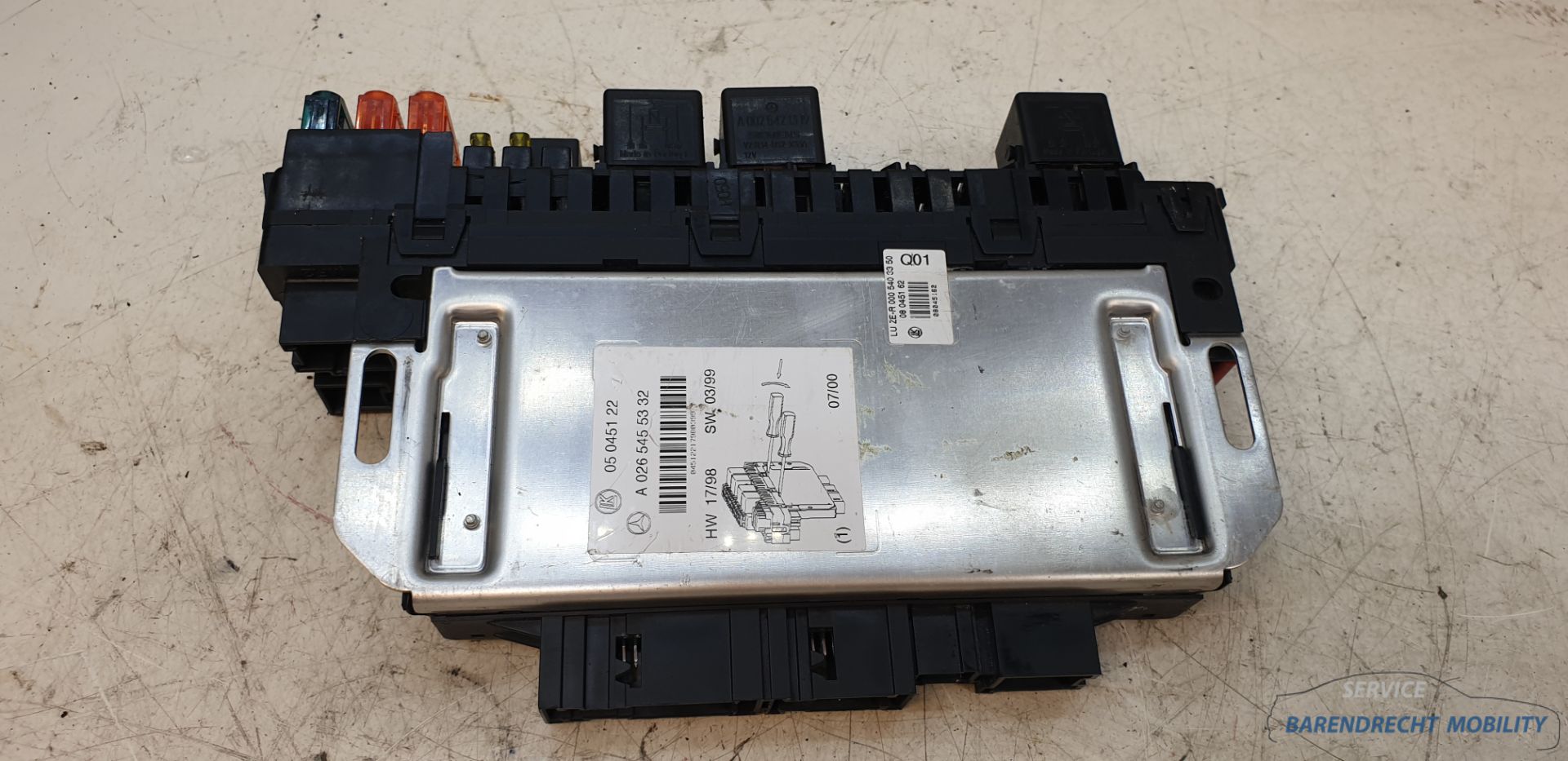 Sam module zekeringkast W220 S-klasse CL W215 600 0265455326 origineel gebruikt 1998 / 2004