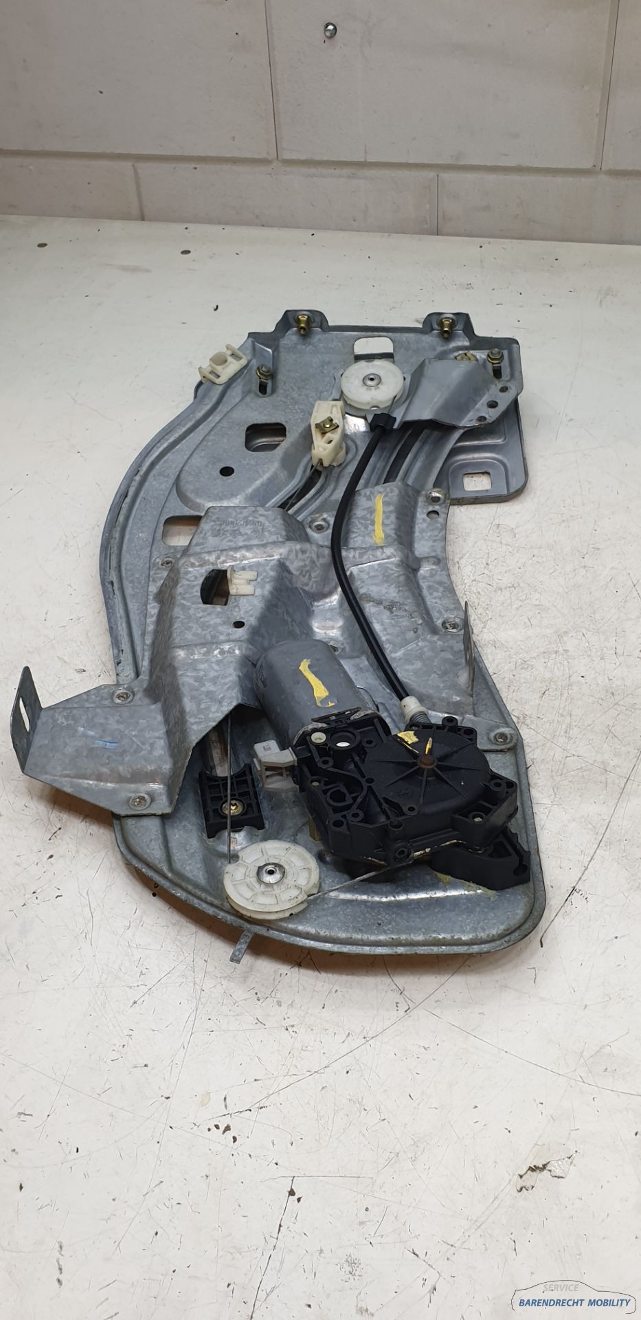 Raammechanisme Megane I Renault links achter 7700848450 cabriolet origineel gebruikt 1996 / 2003