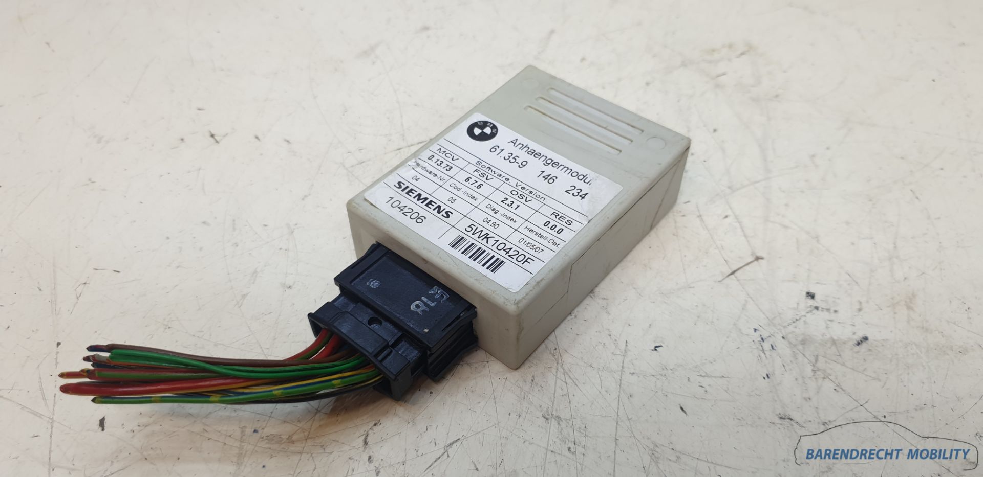 AHM trekhaak module E60 5-serie BMW 9146234 E61 aanhanger origineel gebruikt 2003 / 2010