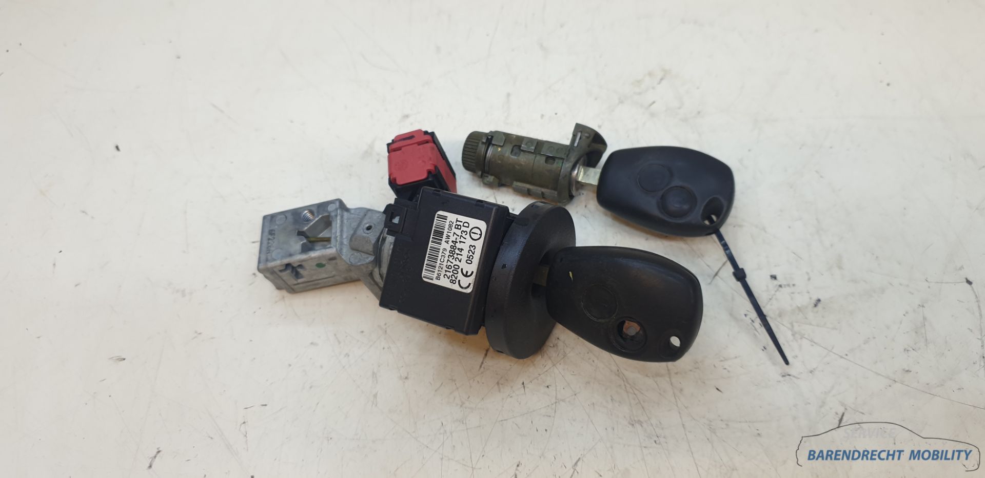 Contactslot set cilinderslot Renault Modus Clio III origineel gebruikt 2004 / 2010