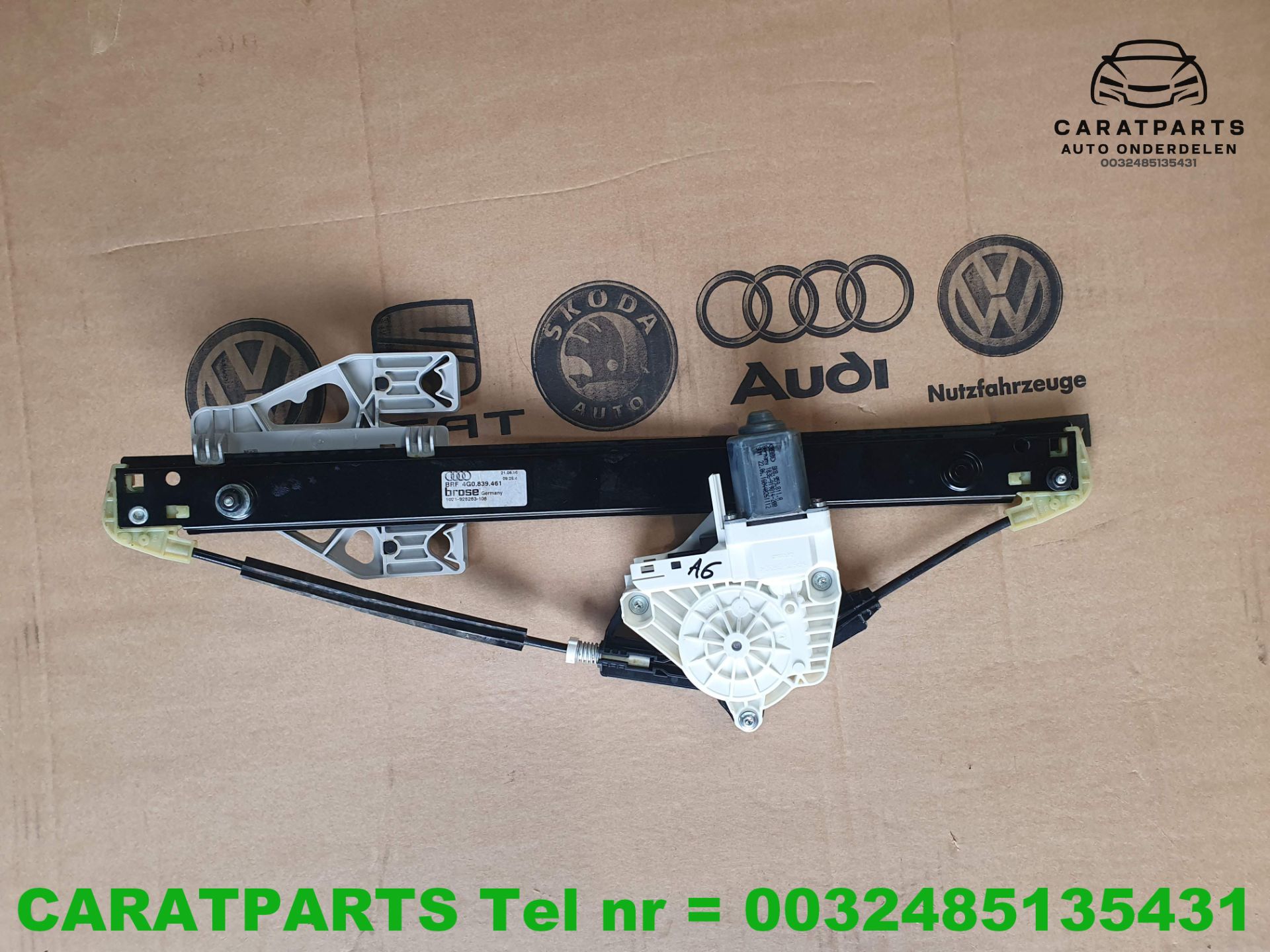 4g0839461 a6 raammechaniek a6 raammechanisme rs6 s6 4g c7