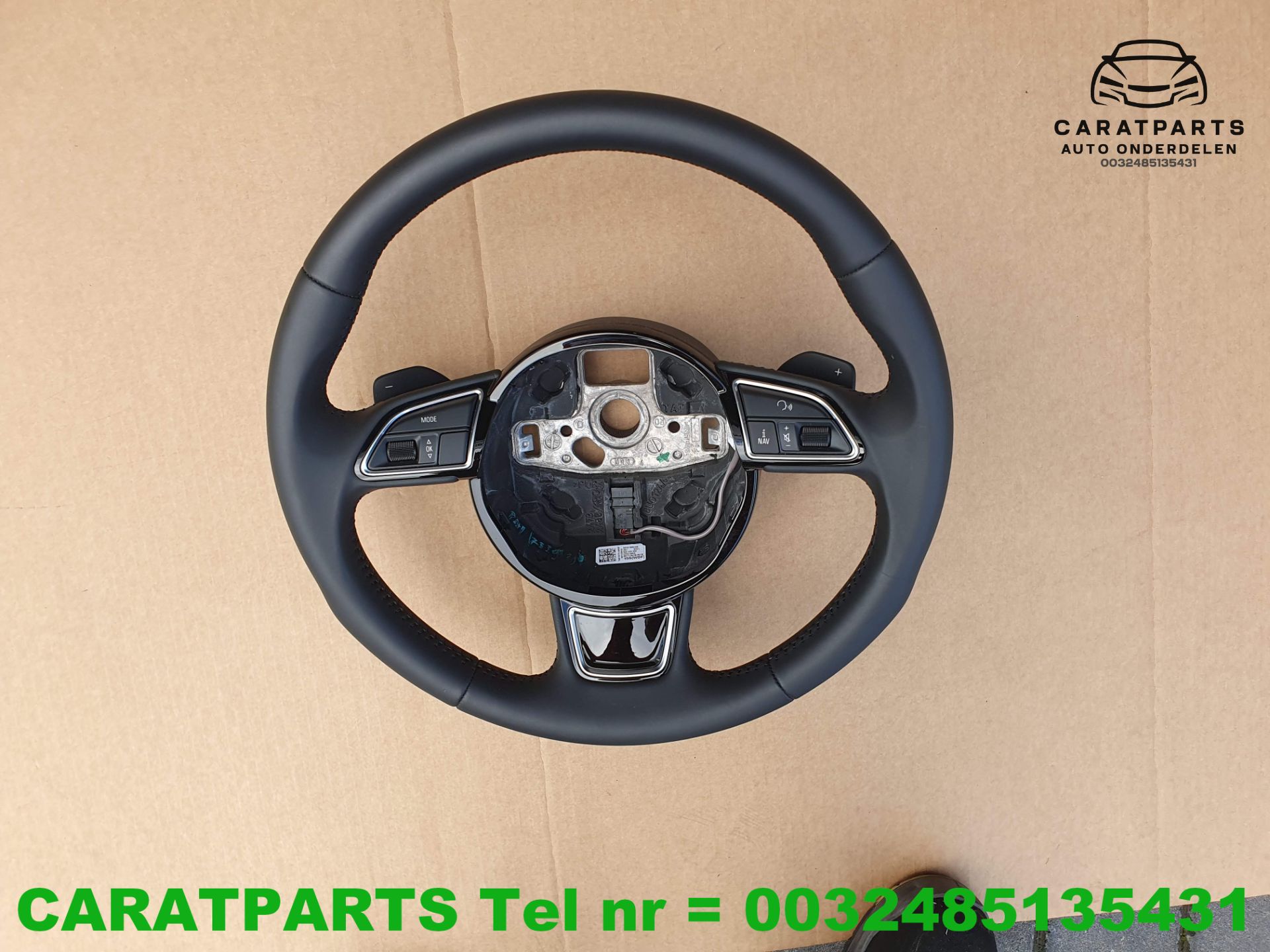8K0419091BN leder stuur A4 stuur met flippers A5 sportstuur
