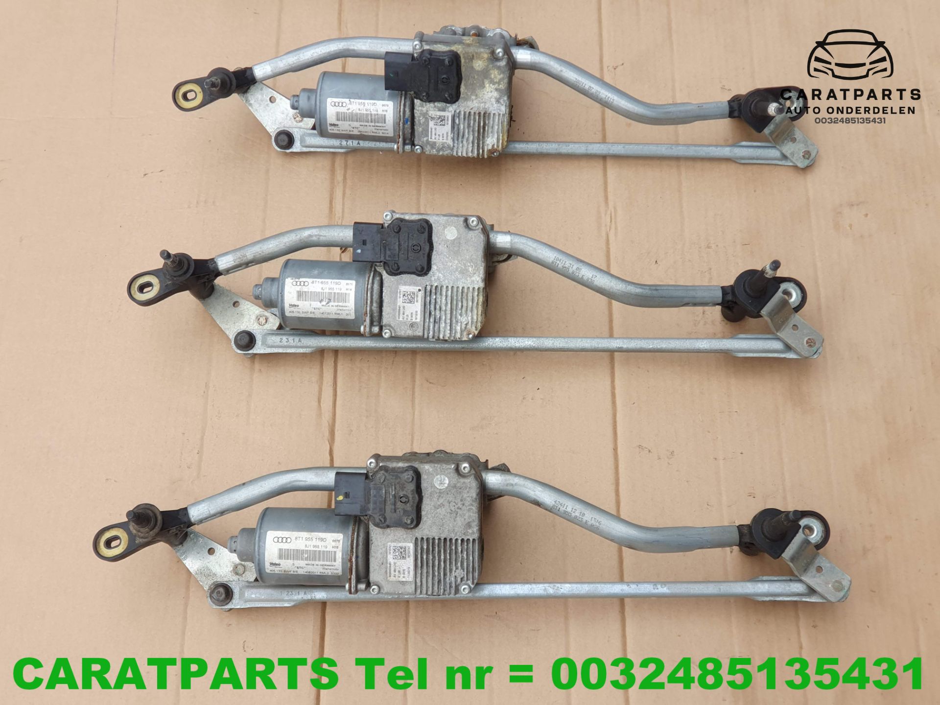 8T1955119D 8T1955023E RS5 S5 A5 ruitenwisser mechaniek a5