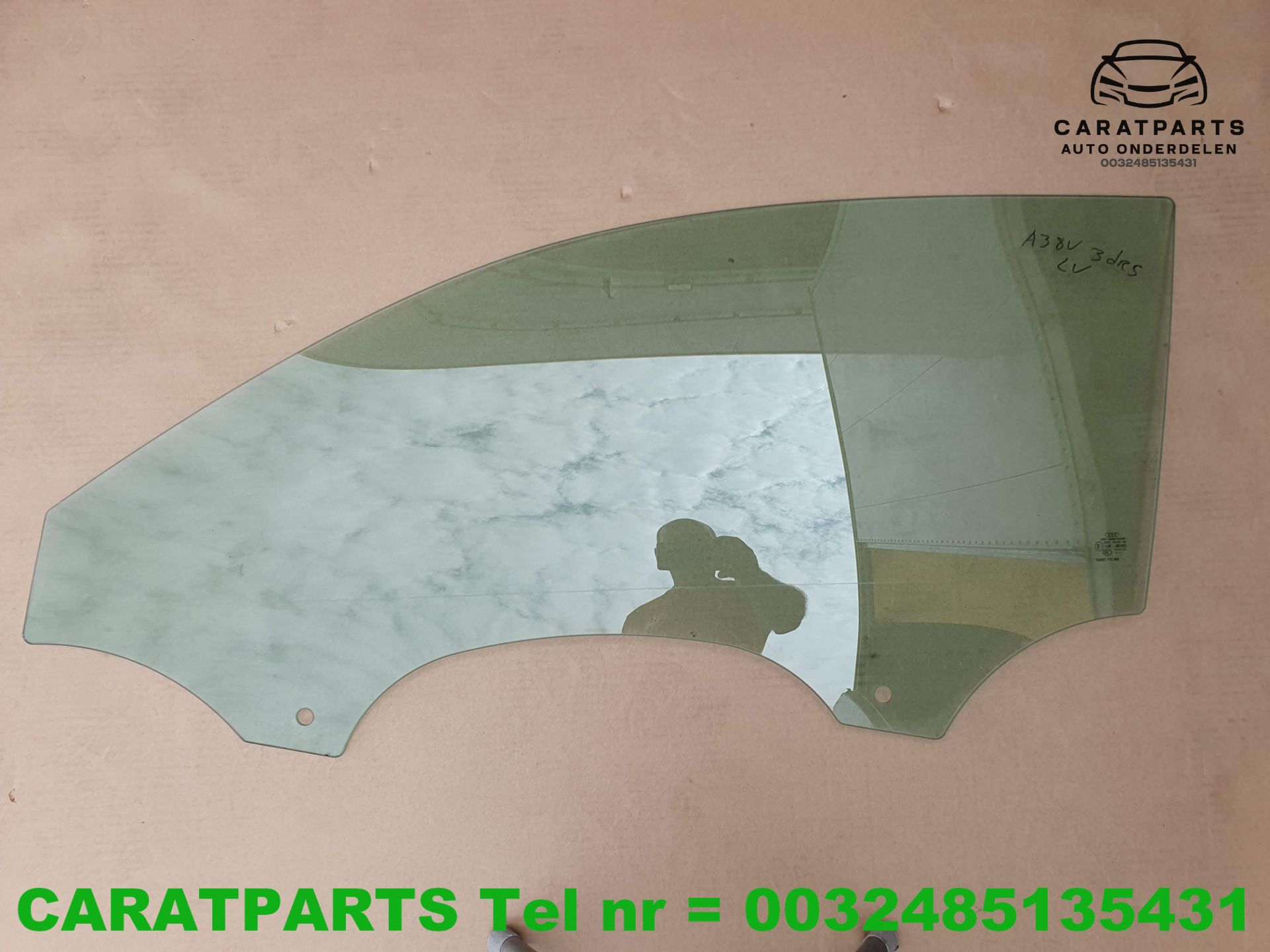 8V3845201A A3 portierruit A3 8V raam a3 ruit