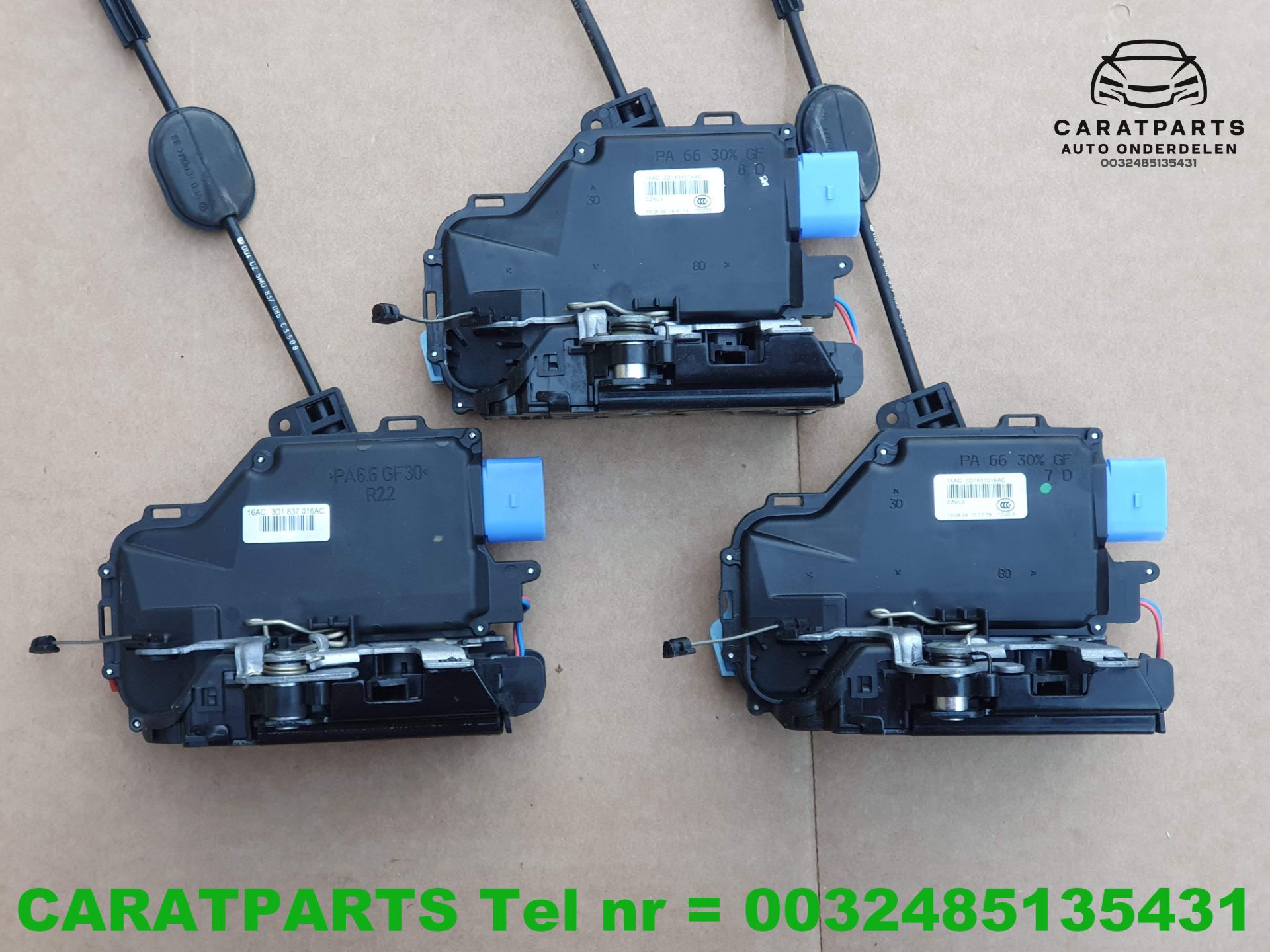 Golf deurslot Touran portierslot volkswagen 3D1837016AC