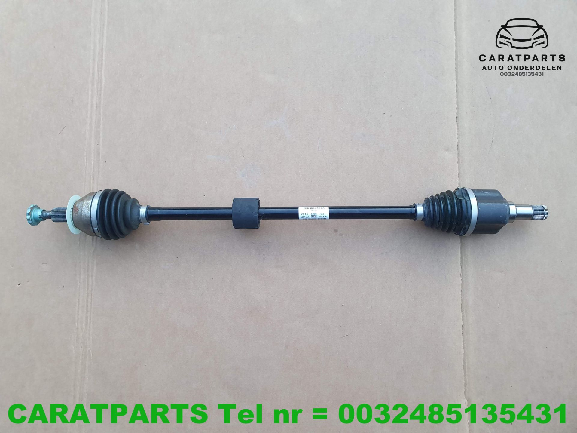 2Q0407272BK A1 aandrijfas Polo 2G cardan T Cross Ibiza Arona