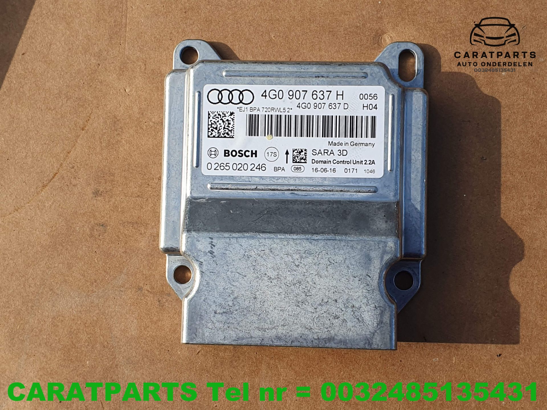 4G0907637H 4G0907637D a6 airbag module a7 airbag computer a6