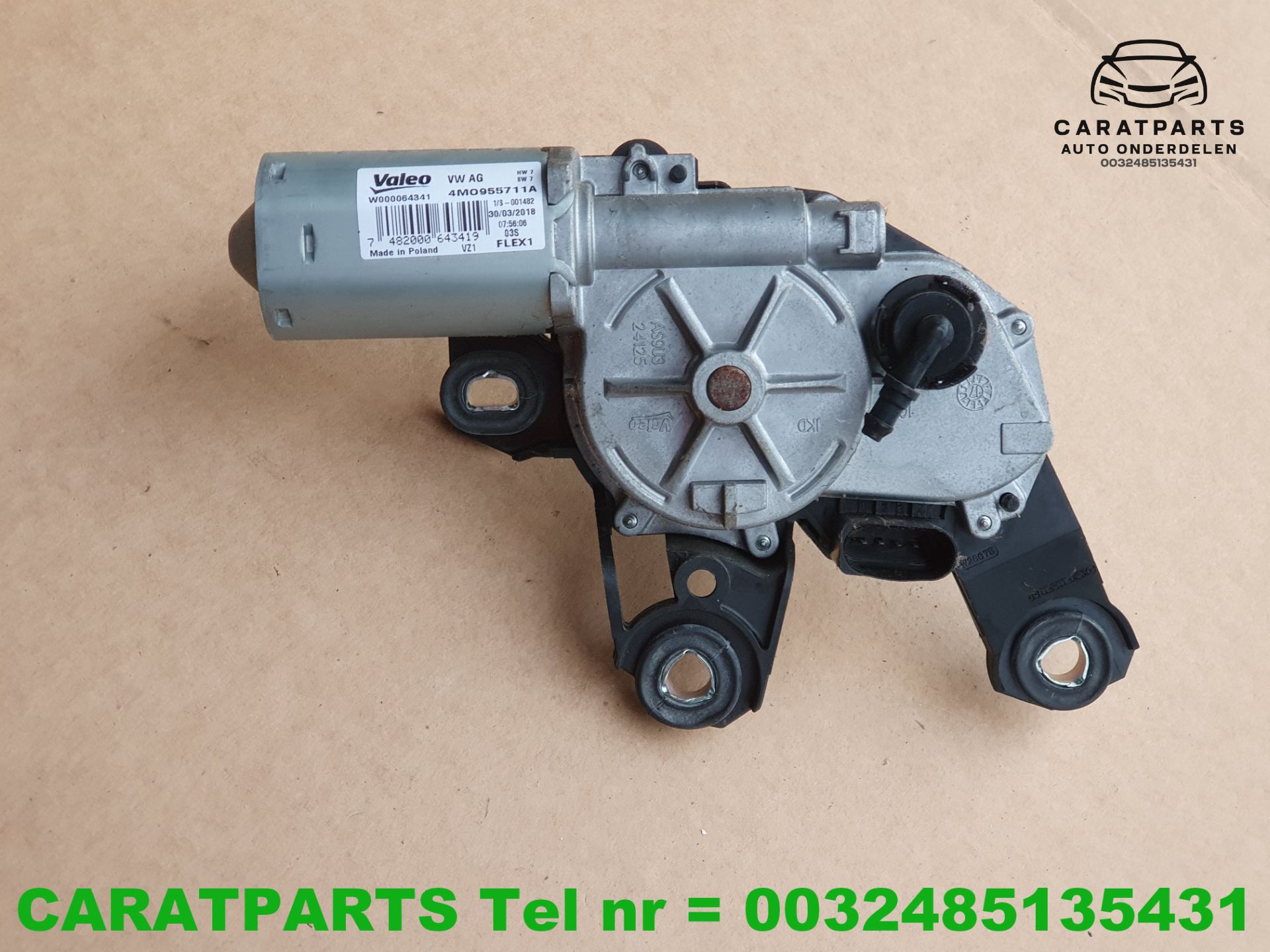 4M0955711A Bentayga ruitenwissermotor achter Q7 4M A4 8W B9