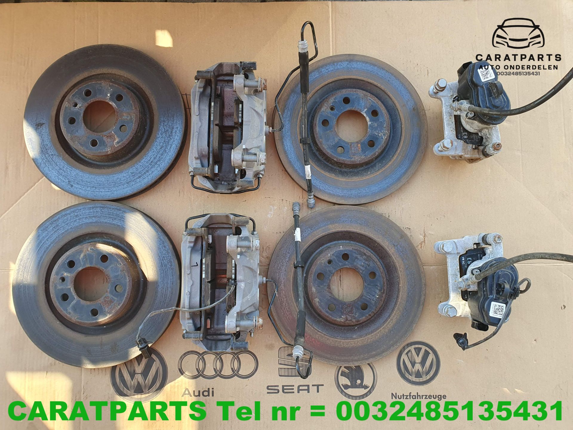 8W05CD 8W06CD A6 A7 4K remklauwen A4 A5 remmerij set 338mm