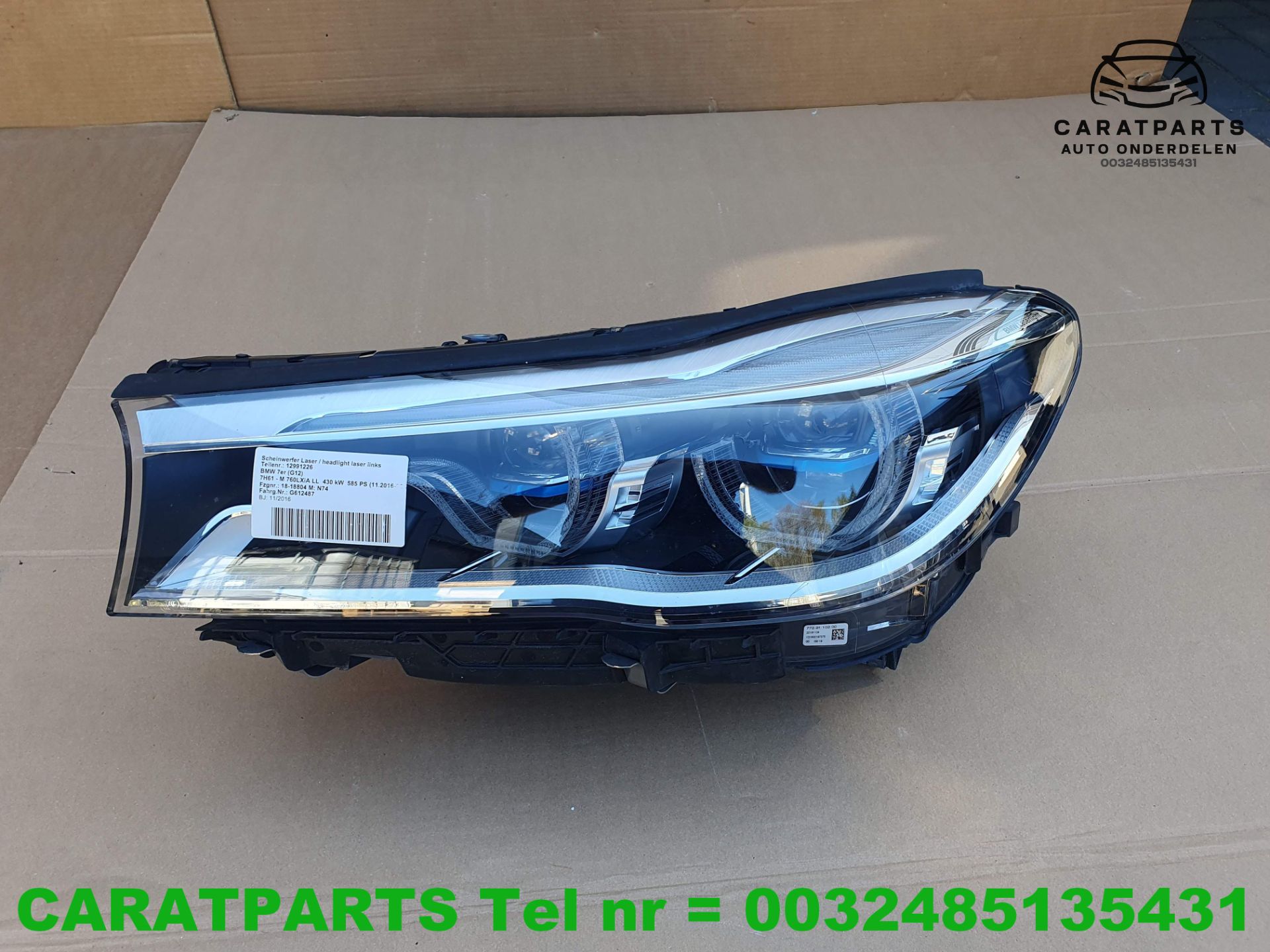 Koplamp BMW G11 koplamp G12 laser koplamp 7 serie 7483911