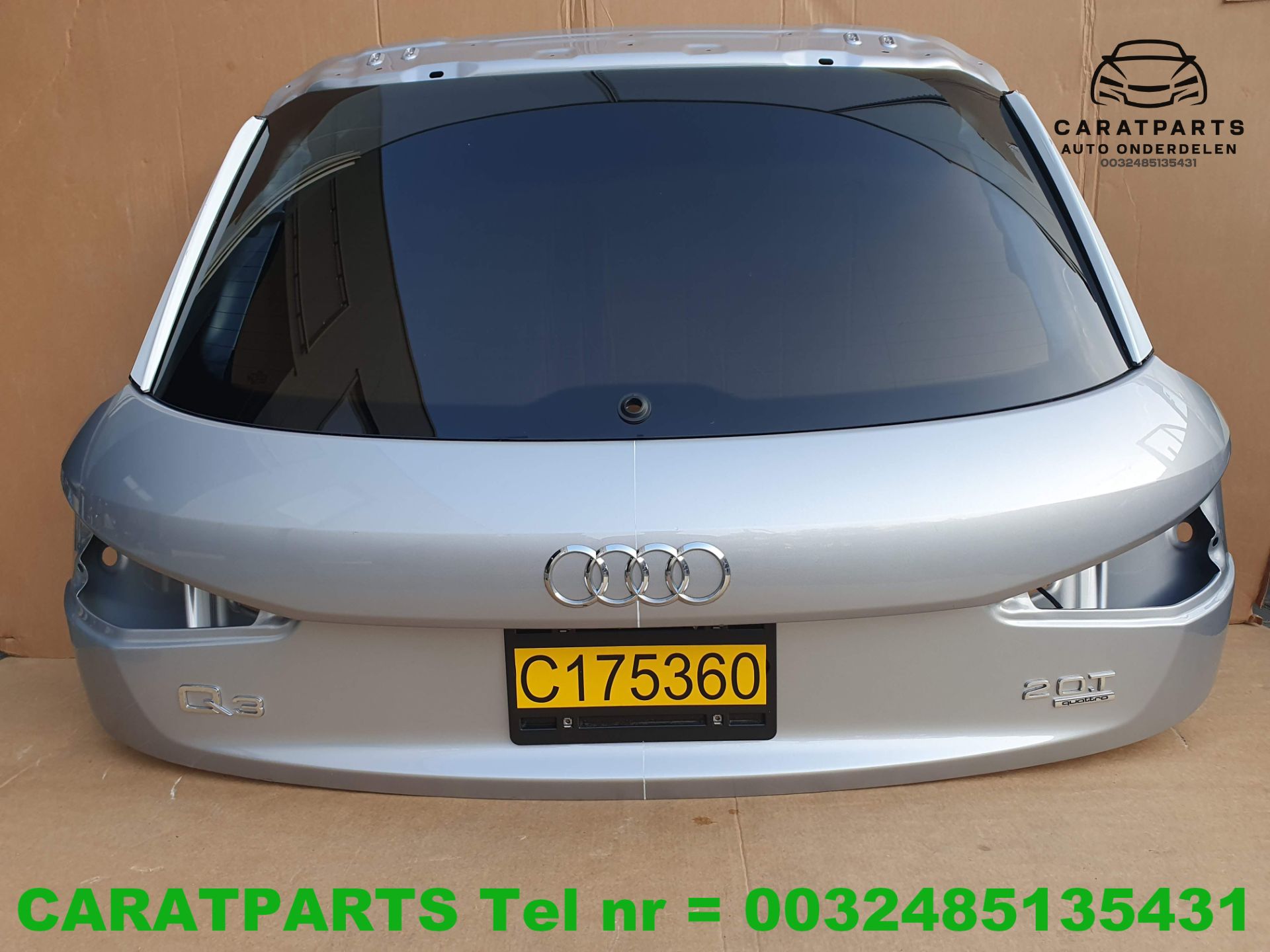 8U0827025B Q3 kofferdeksel Q3 achterklep q3 LZ7G Flor silber