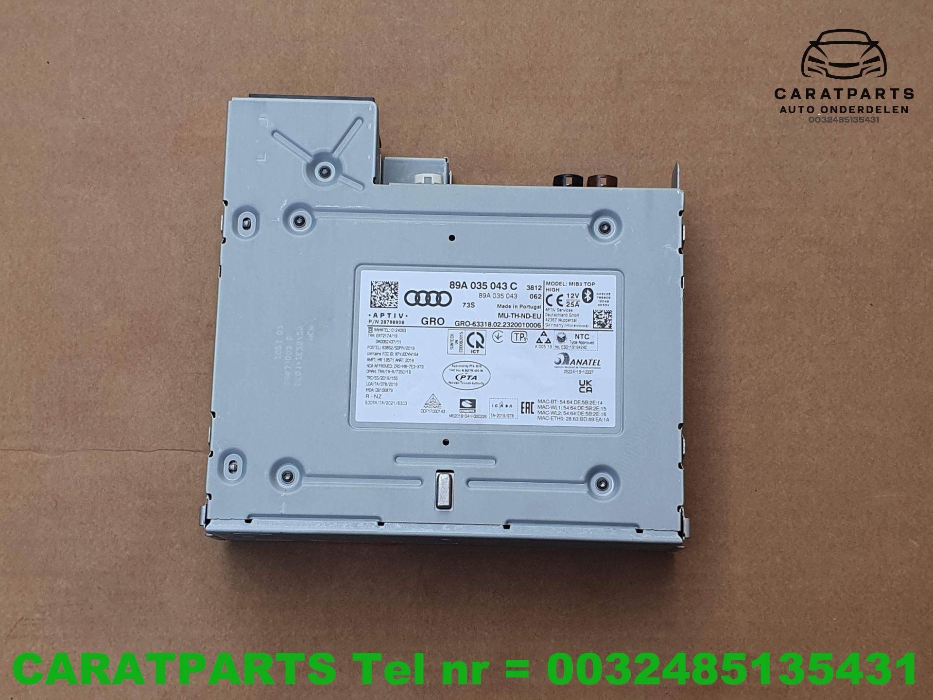 89A035043C 89A035043J Audi Q4 central computer Q4 e-tron
