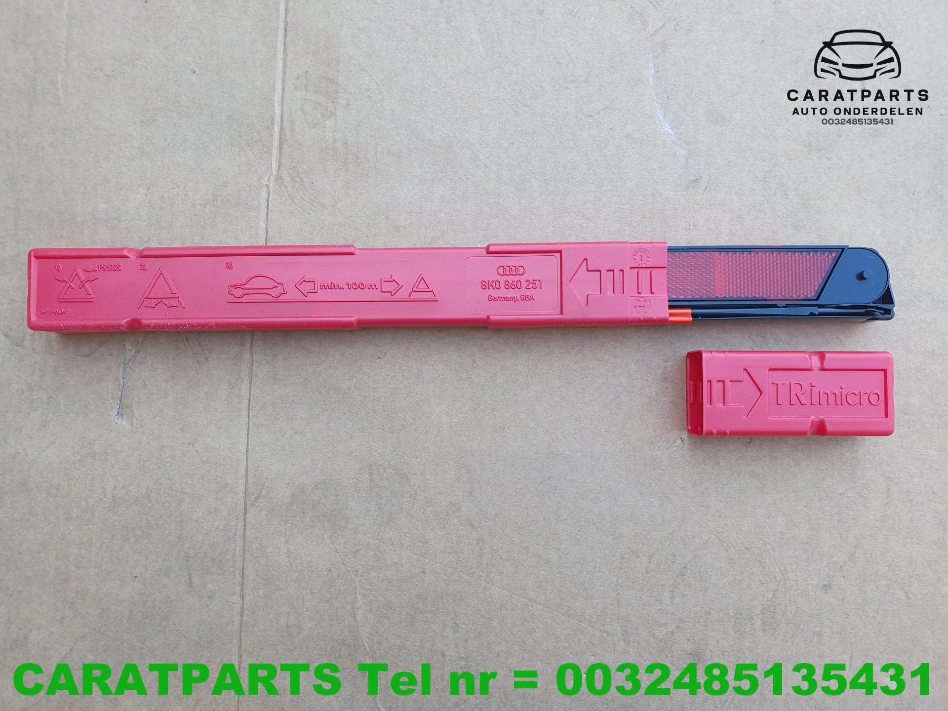 8K0860251 Audi Warndreieck Volkswagen Seat Skoda Cupra