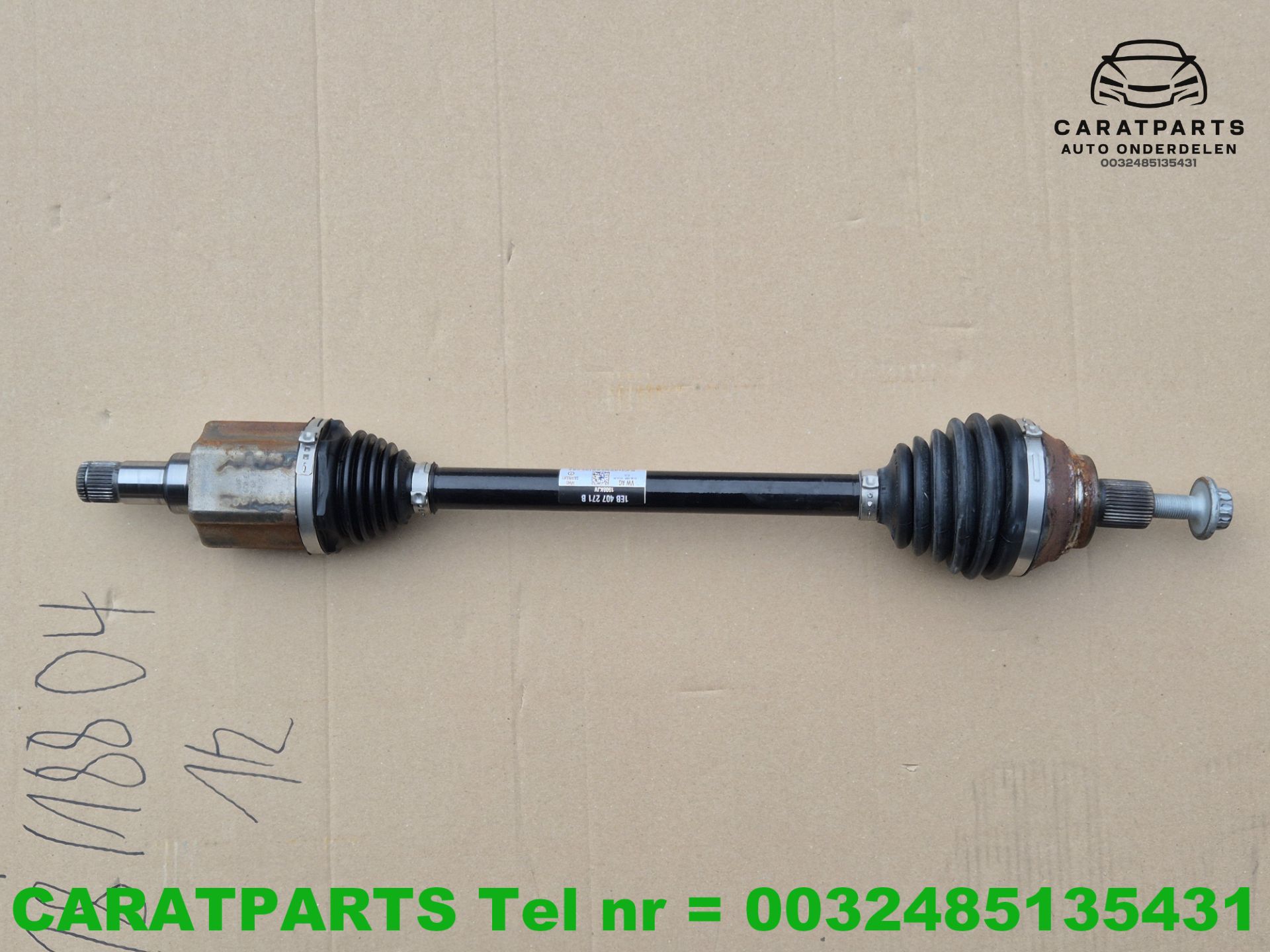 1EB407271B Audi Q4 E Tron aandrijfas ID7 kardan ID5 Enyaq