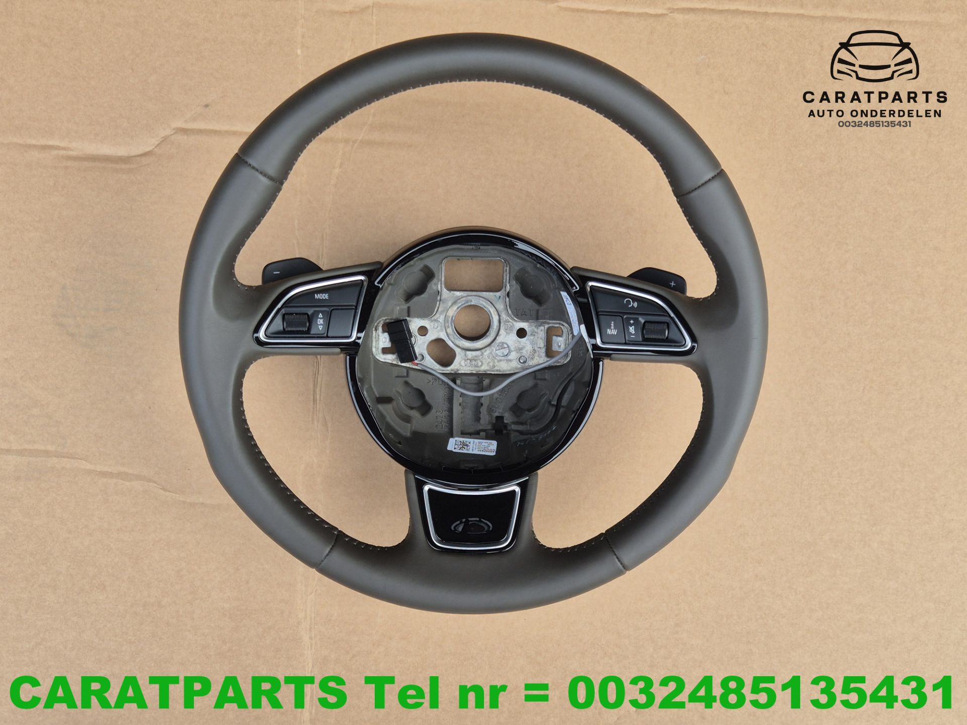 8K0419091BN leder stuur A4 stuur met flippers A5 sportstuur