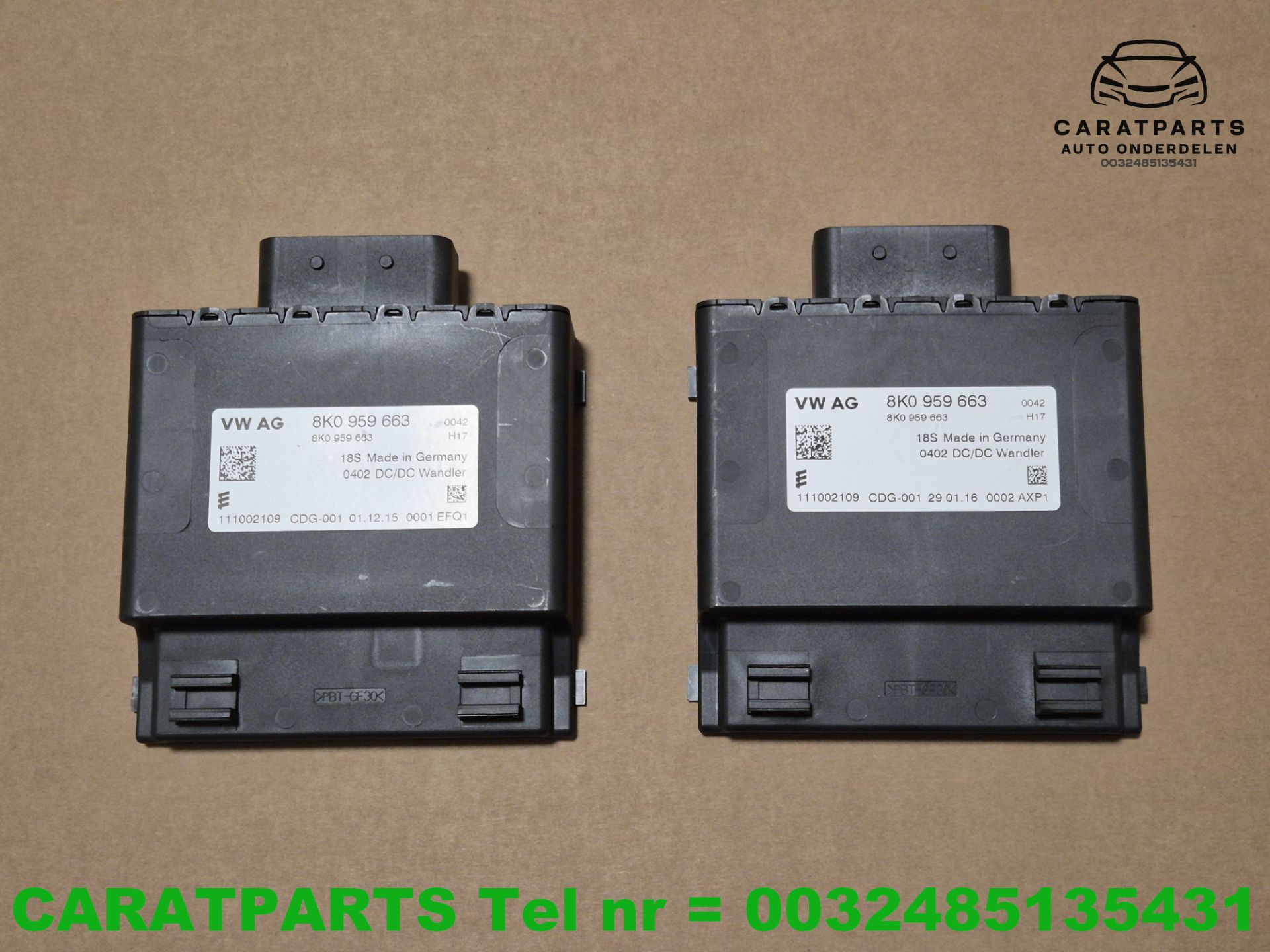 8K0959663 Audi A6 spanningsregelaar A5 A4 A7 Q5 Q3