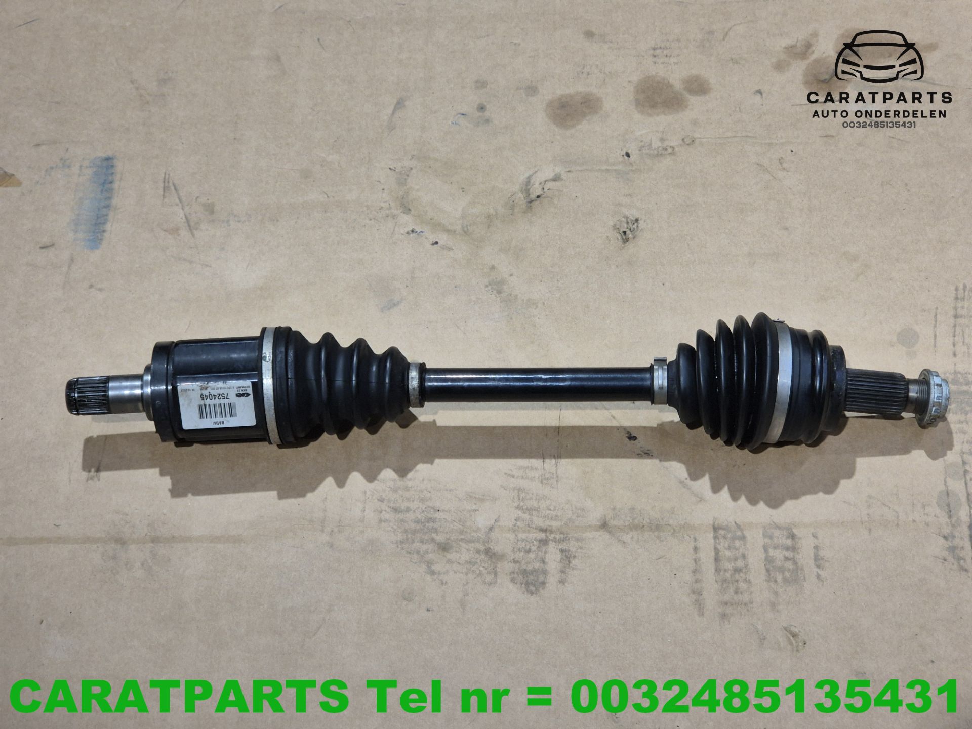 31607524045 7524045 7529201 BMW X3 aandrijfas E83 x3 e83