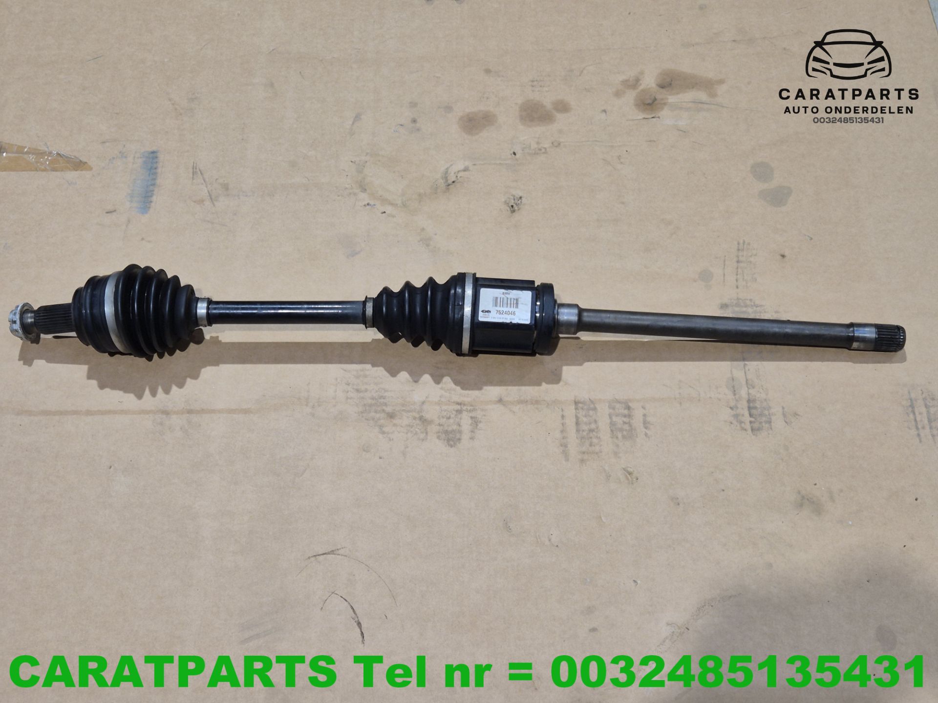 31607524046 7524046 7529201 BMW X3 aandrijfas E83 x3 e83