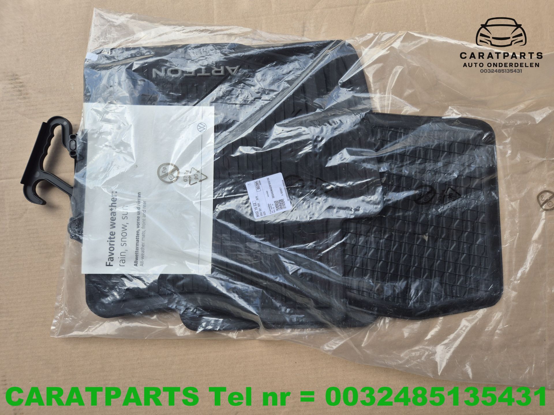 3G8061500 Volkswagen Arteon vloermatten Arteon vloermatten