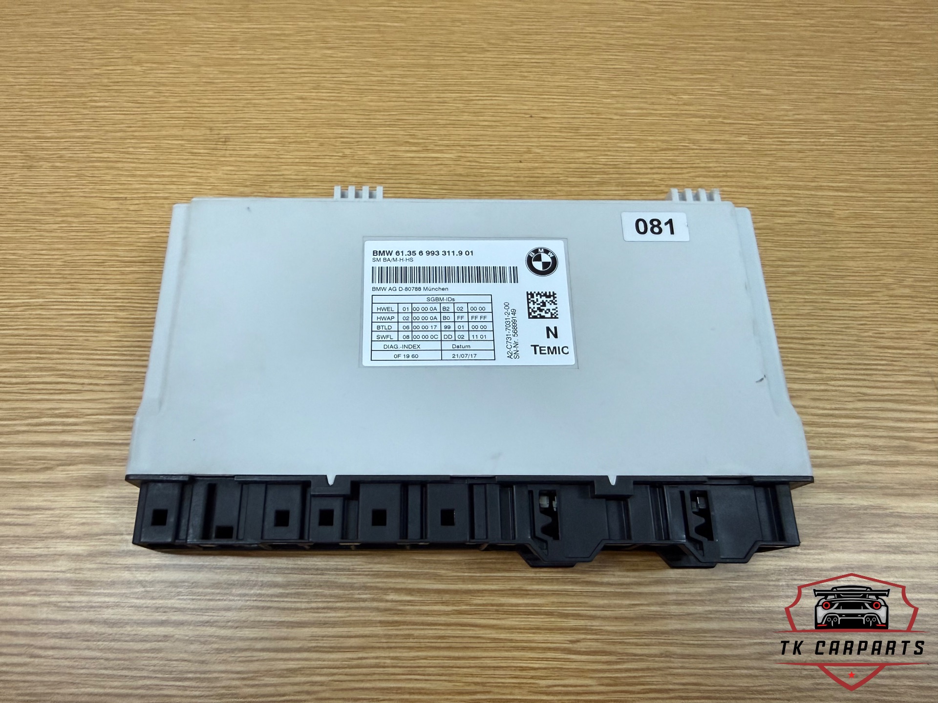 Seat module for Bmw 61356993311901