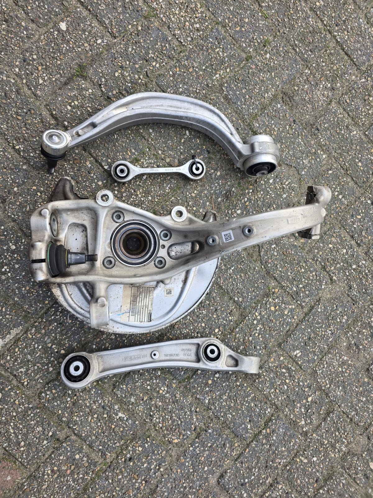 Audi Q5 80A 2017+ Fusee + Draagarm Set 80A407559 80A407695D 80A407155 4M0411317