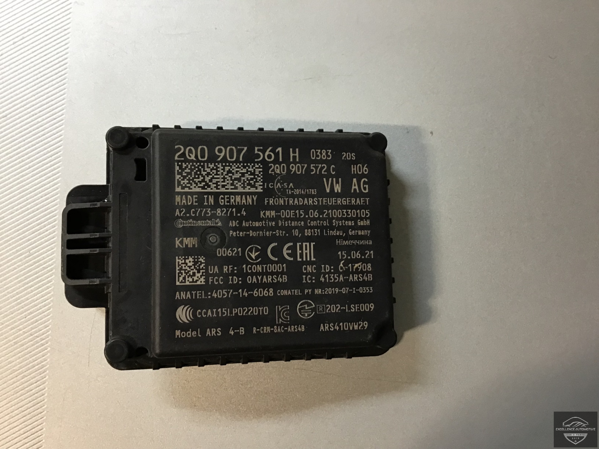 VW Audi Seat Skoda VAG 2017+ ACC Radar Sensor 2Q0907561H