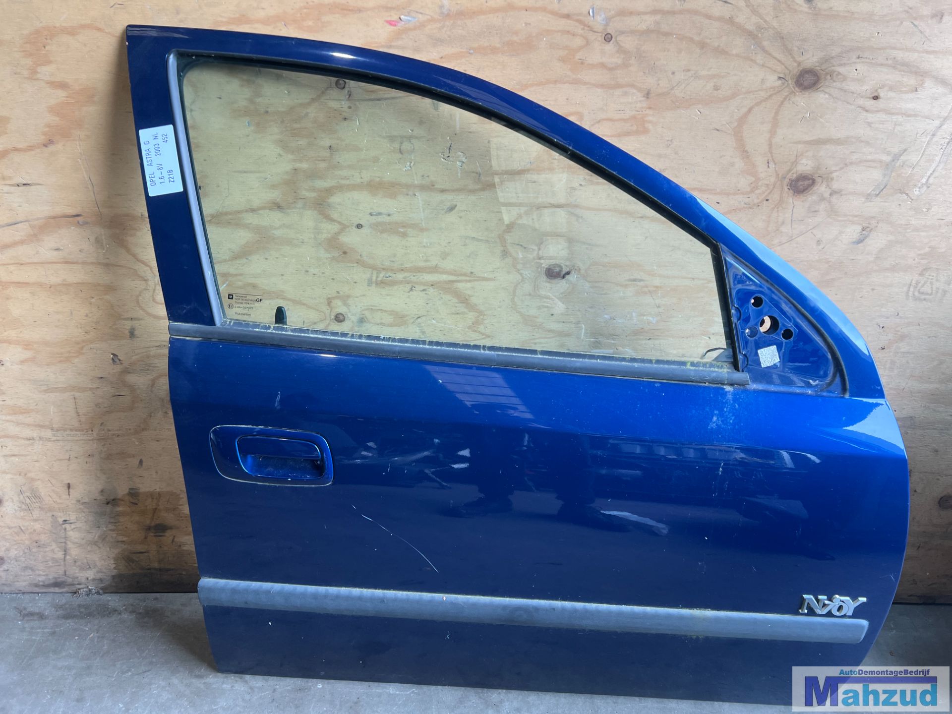 OPEL ASTRA G Blauw Z21B rechts voor deur portier 1997-2004