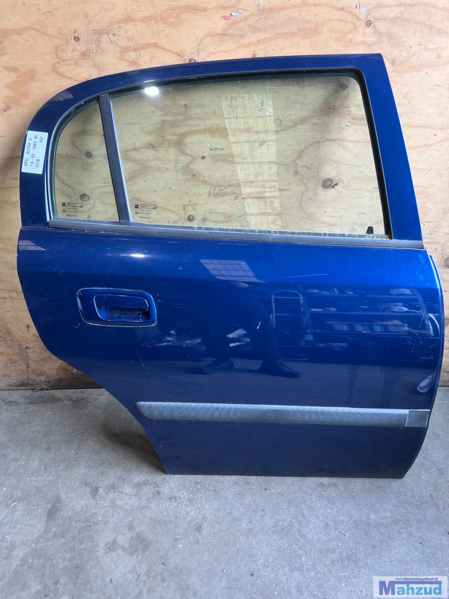 OPEL ASTRA G Blauw Z21B rechts achter deur portier 1997-2004