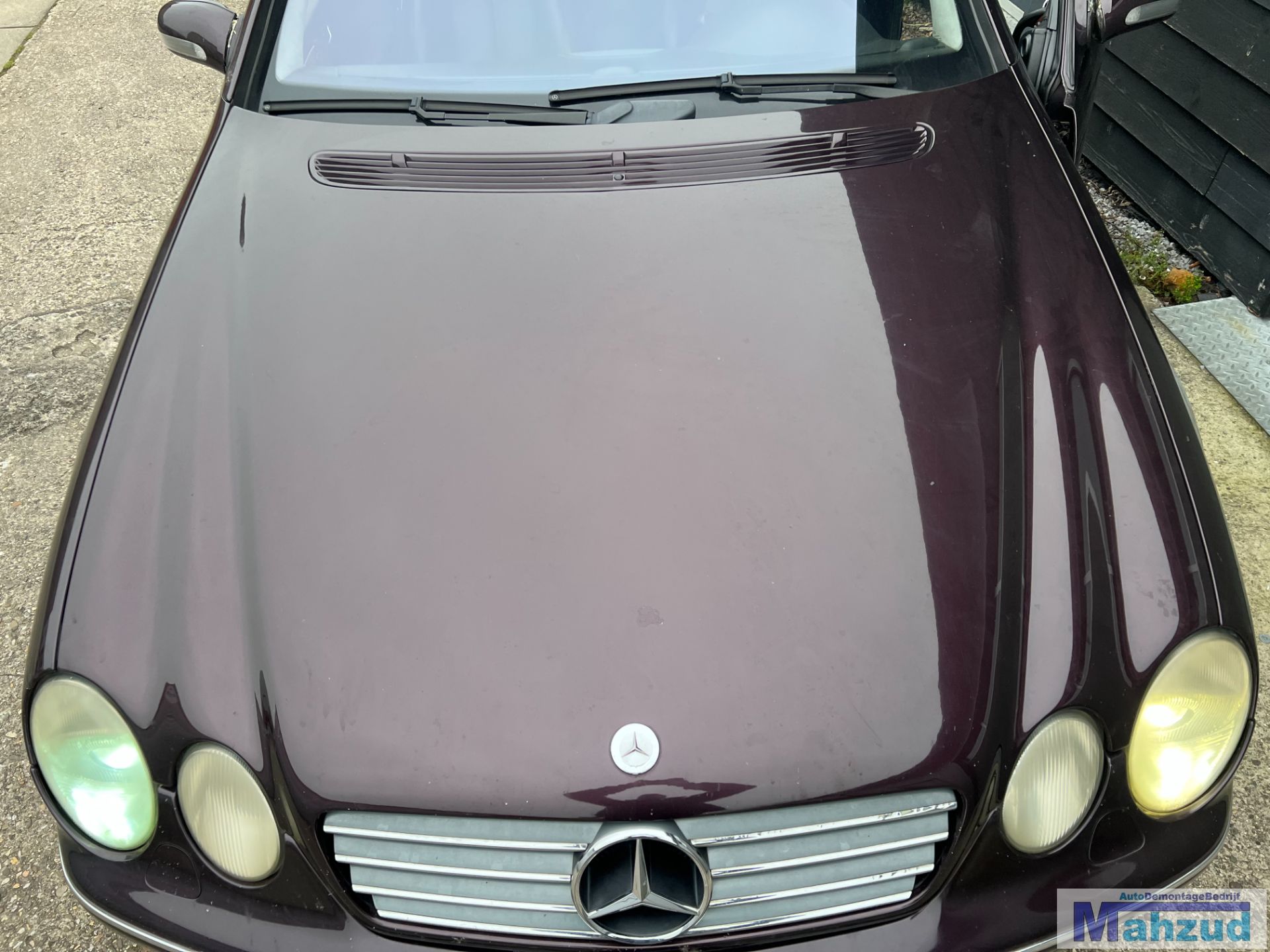 MERCEDES CL (215) Paars 182 motorkap grille 1999-2005
