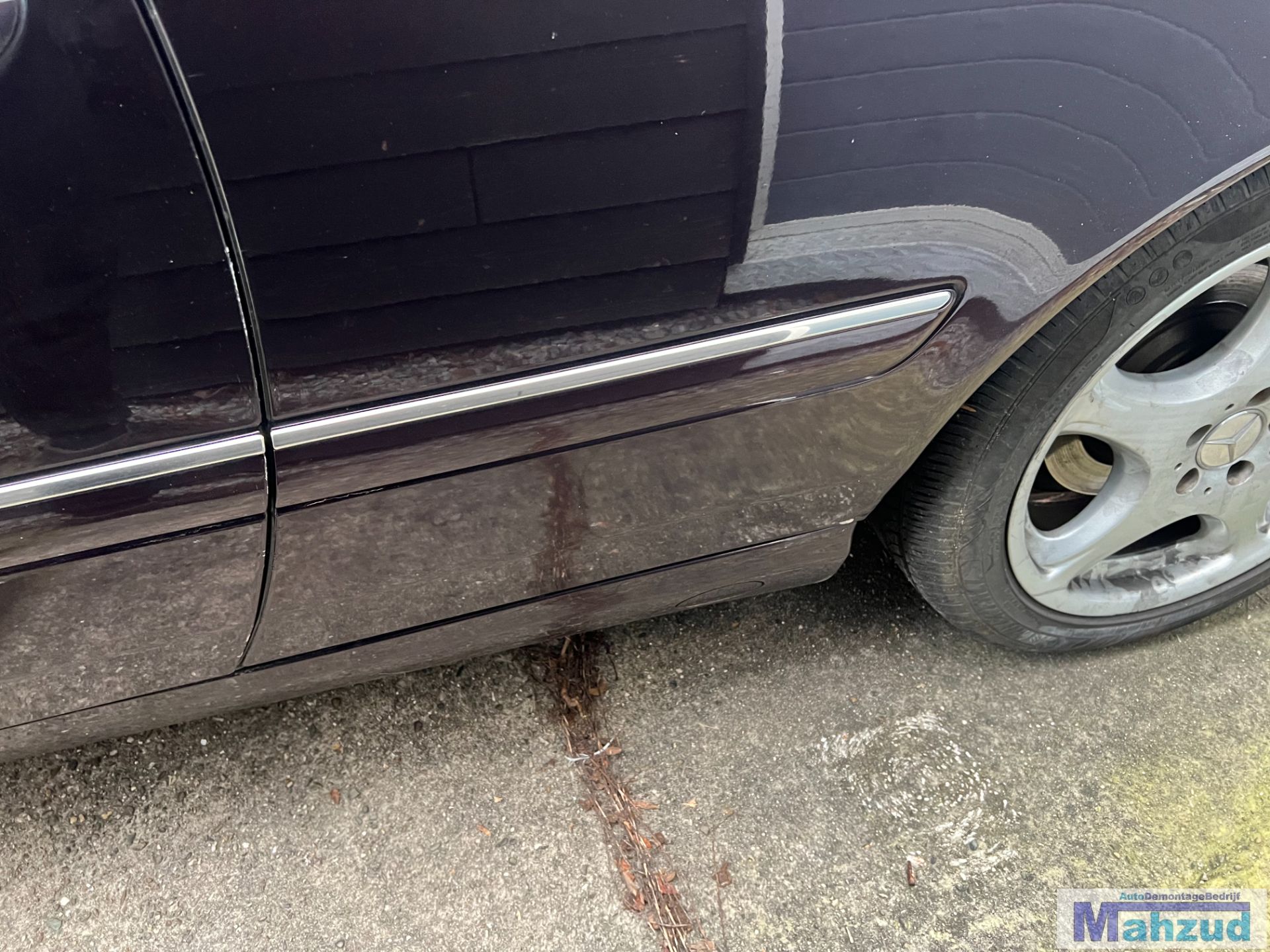 MERCEDES CL (215) Paars 182 links sierstrip sierlijst 1999-2005