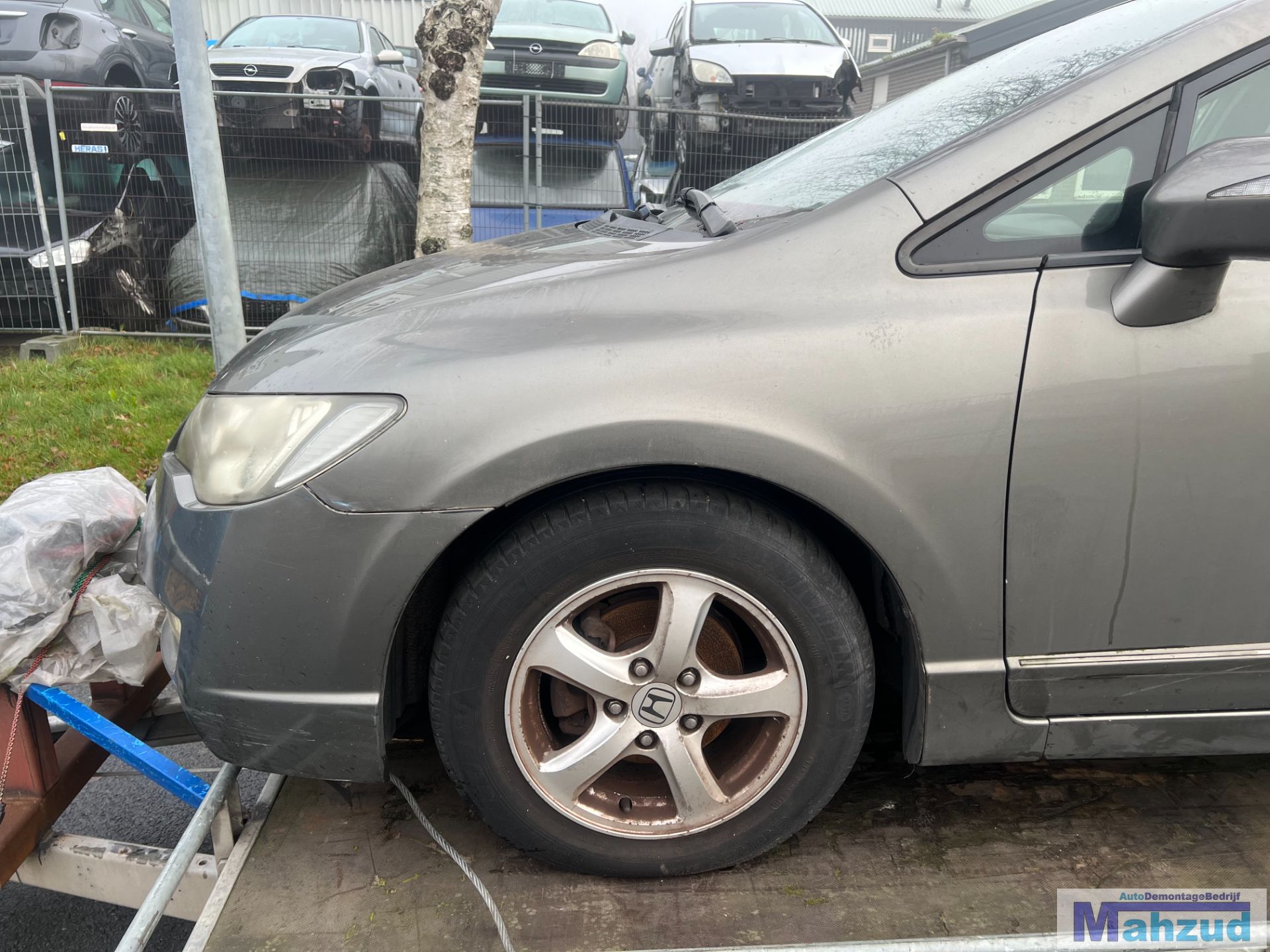 HONDA CIVIC 1.3 IMA Hybrid NH701M GRIJS links voorscherm 2005-2013