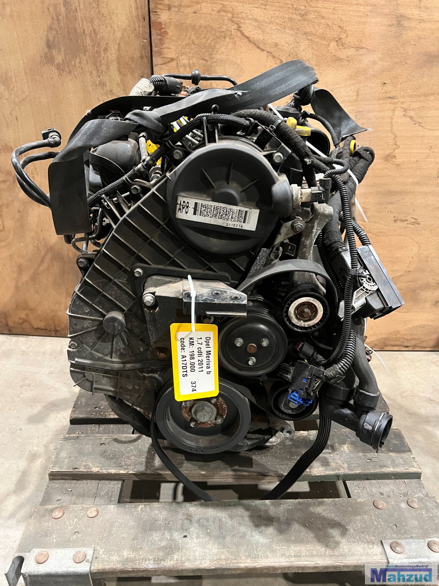OPEL MERIVA B 1.7 A17DTS motorblok motor