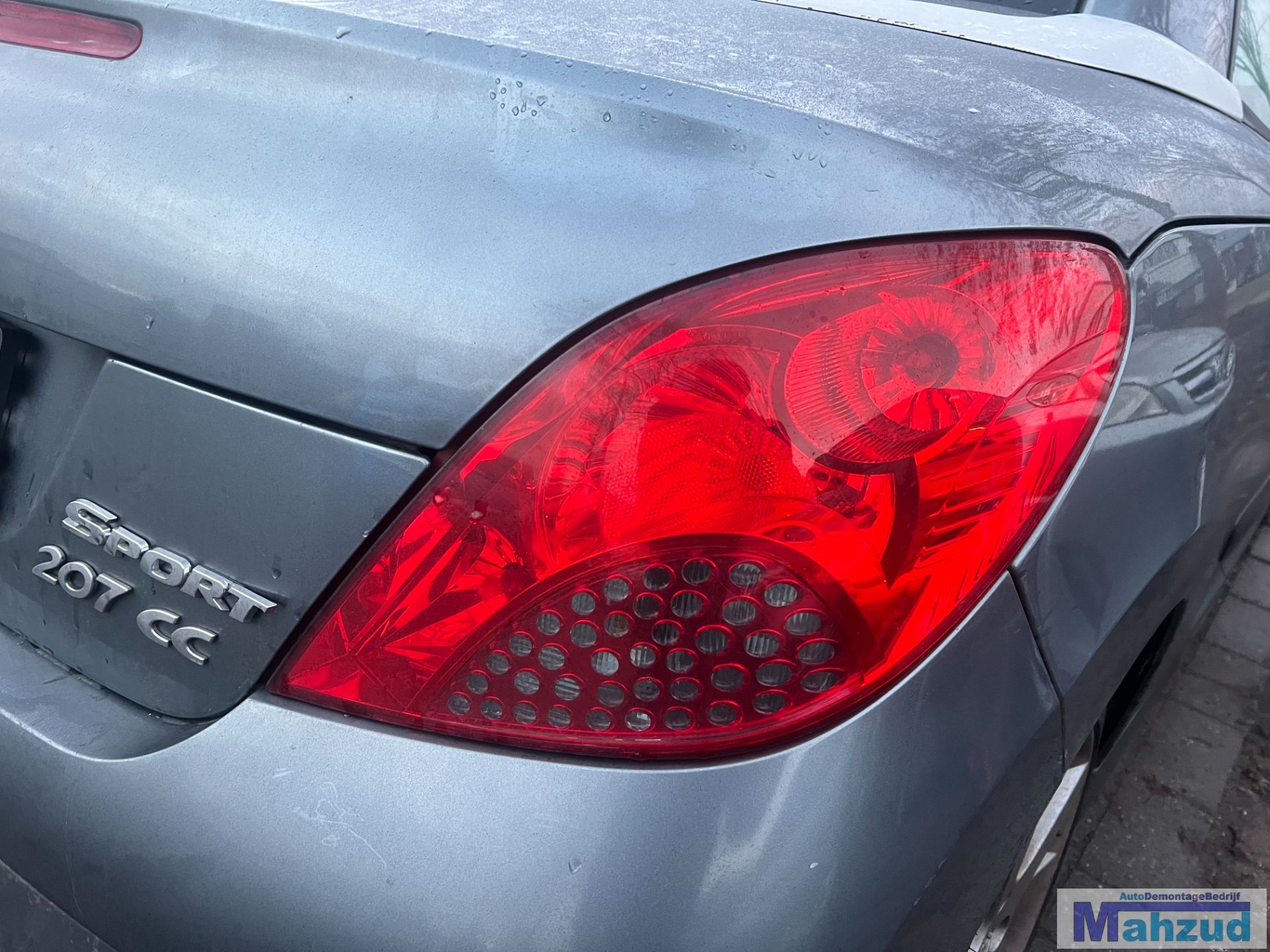 PEUGEOT 207CC rechts achterlicht 2007-2012