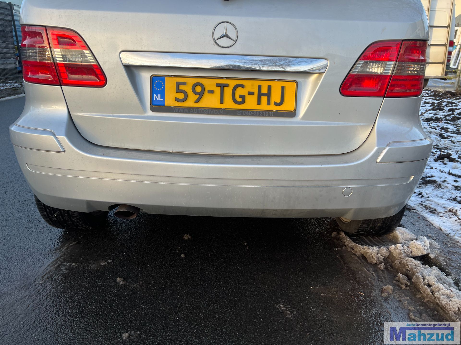 MERCEDES B KLASSE W245 ZILVER 761 achterbumper 2005-2011