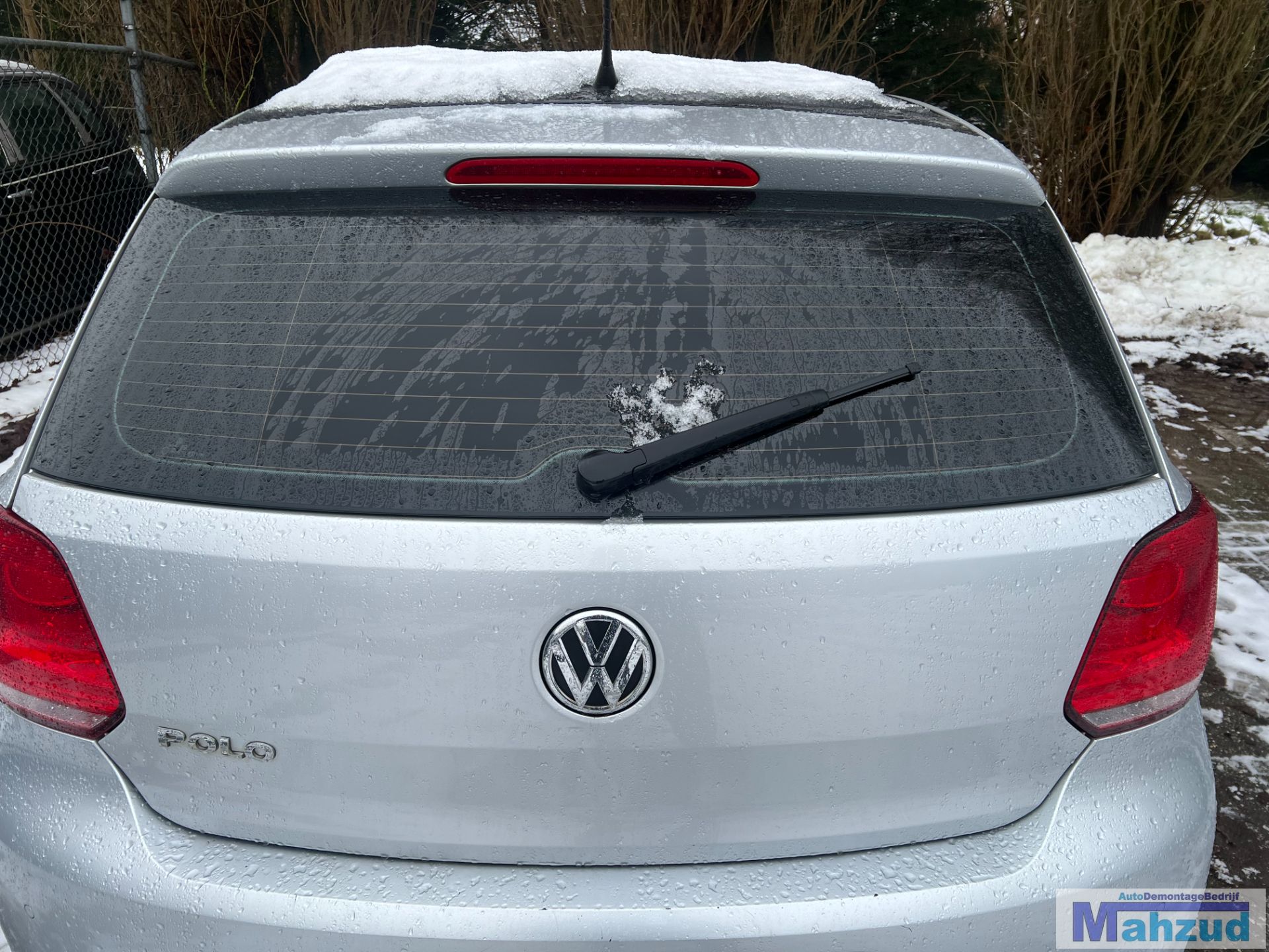 VW POLO 6R Zilver LA7W achterklep 2009-2016