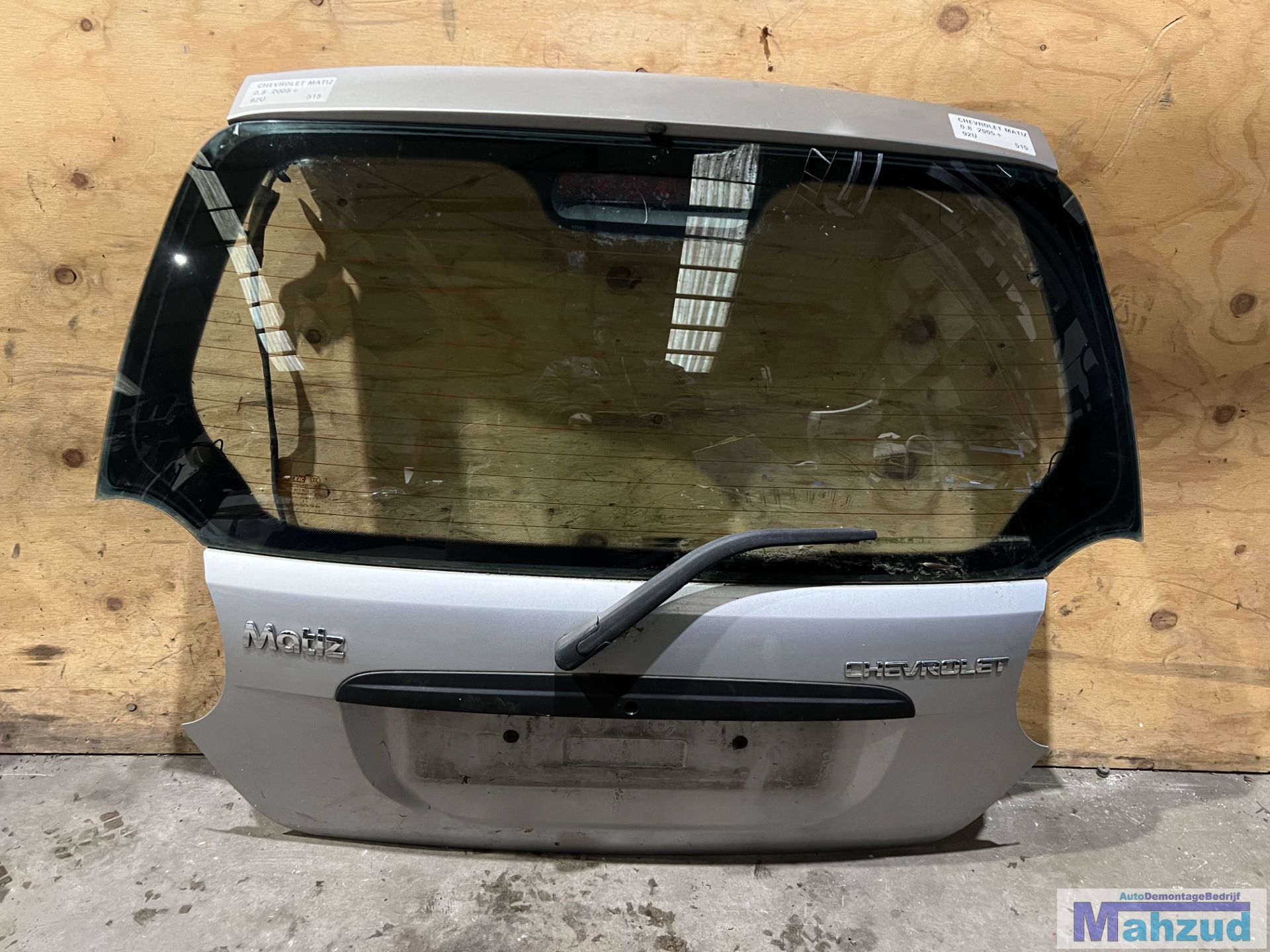 CHEVROLET MATIZ Zilver 92U achterklep 2005+