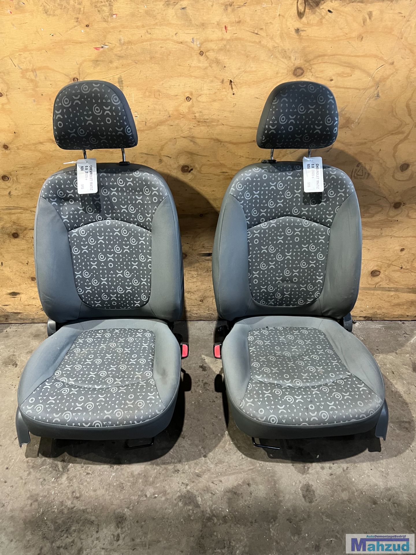 CHEVROLET MATIZ stof grijs interieur stoel bank 2005+