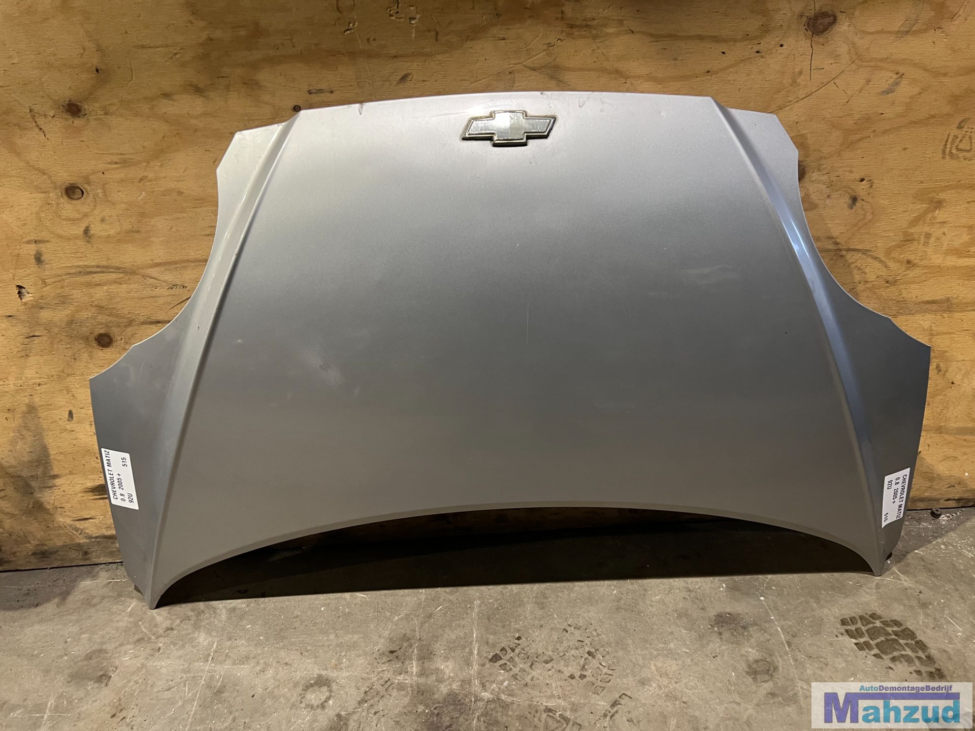 CHEVROLET MATIZ Zilver 92U motorkap 2005+
