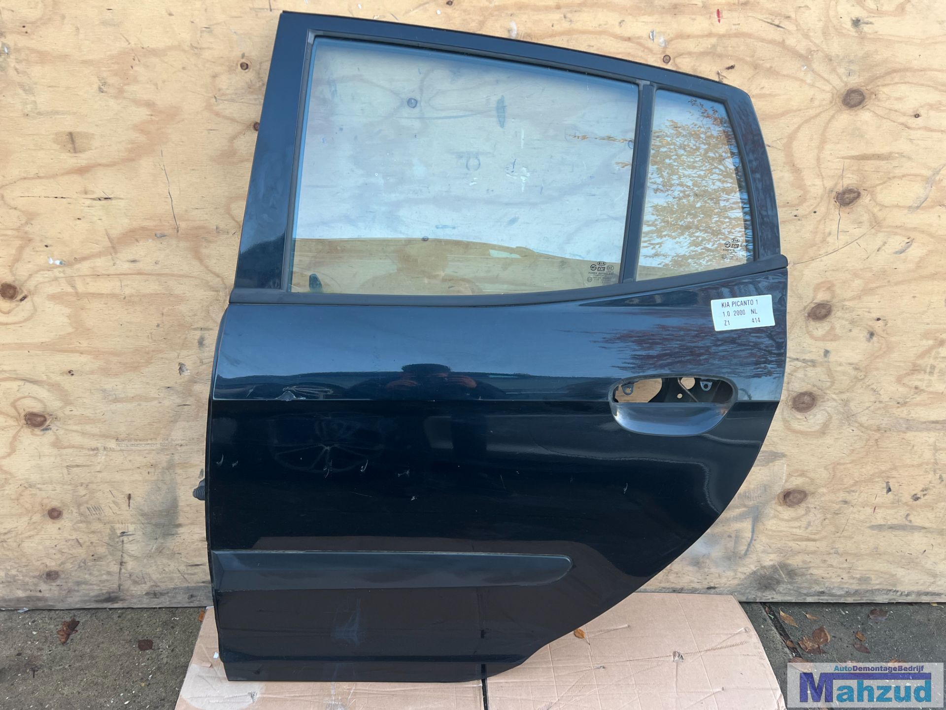 KIA PICANTO 1 ZWART Z1 Links achter deur 2004-2010