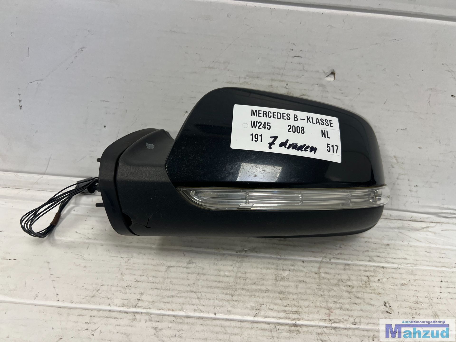 MERCEDES B KLASSE W245 zwart 191 links spiegel 2005-2011