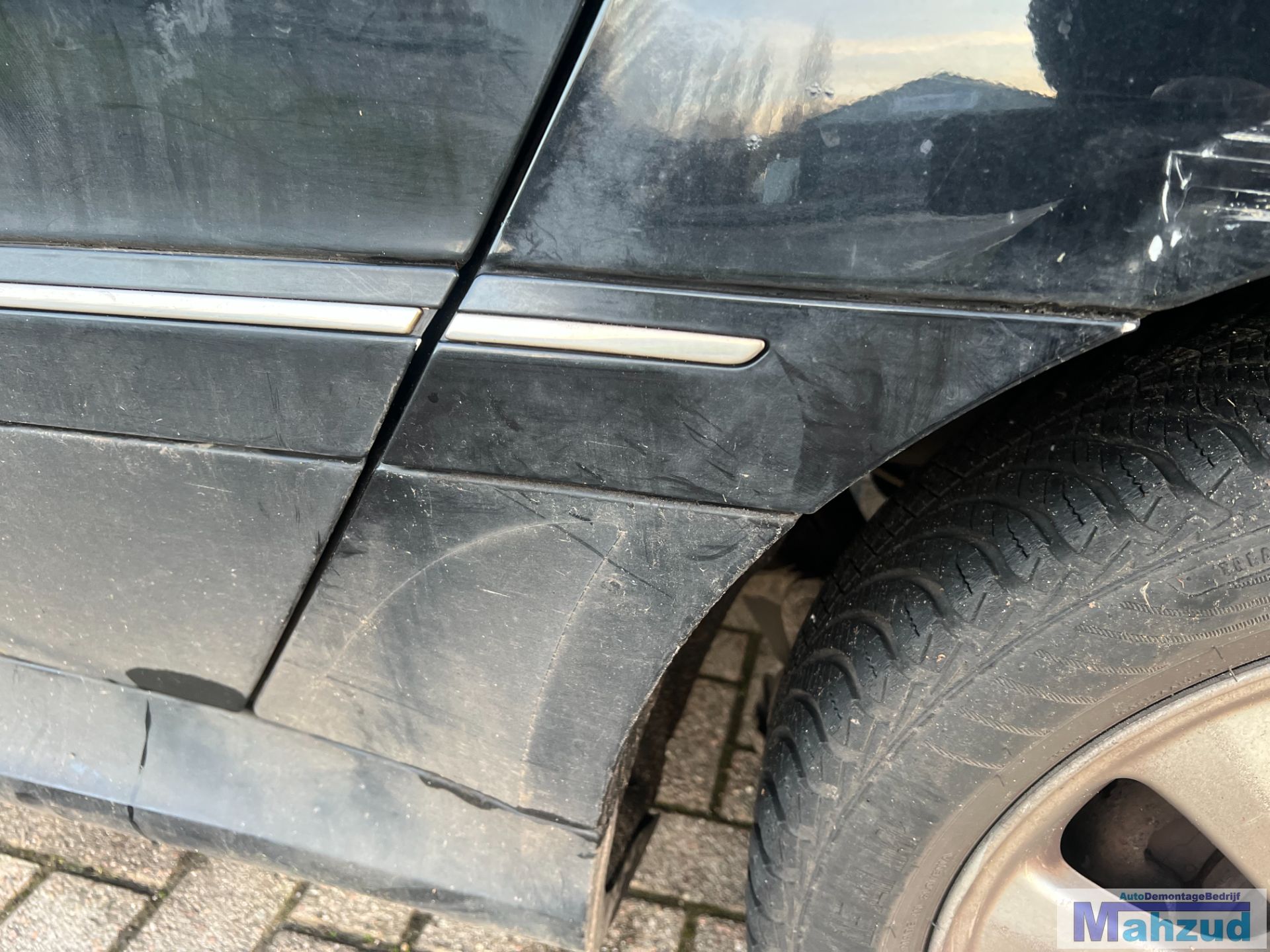 MERCEDES B KLASSE W245 zwart 191 links sierstrip 2005-2011